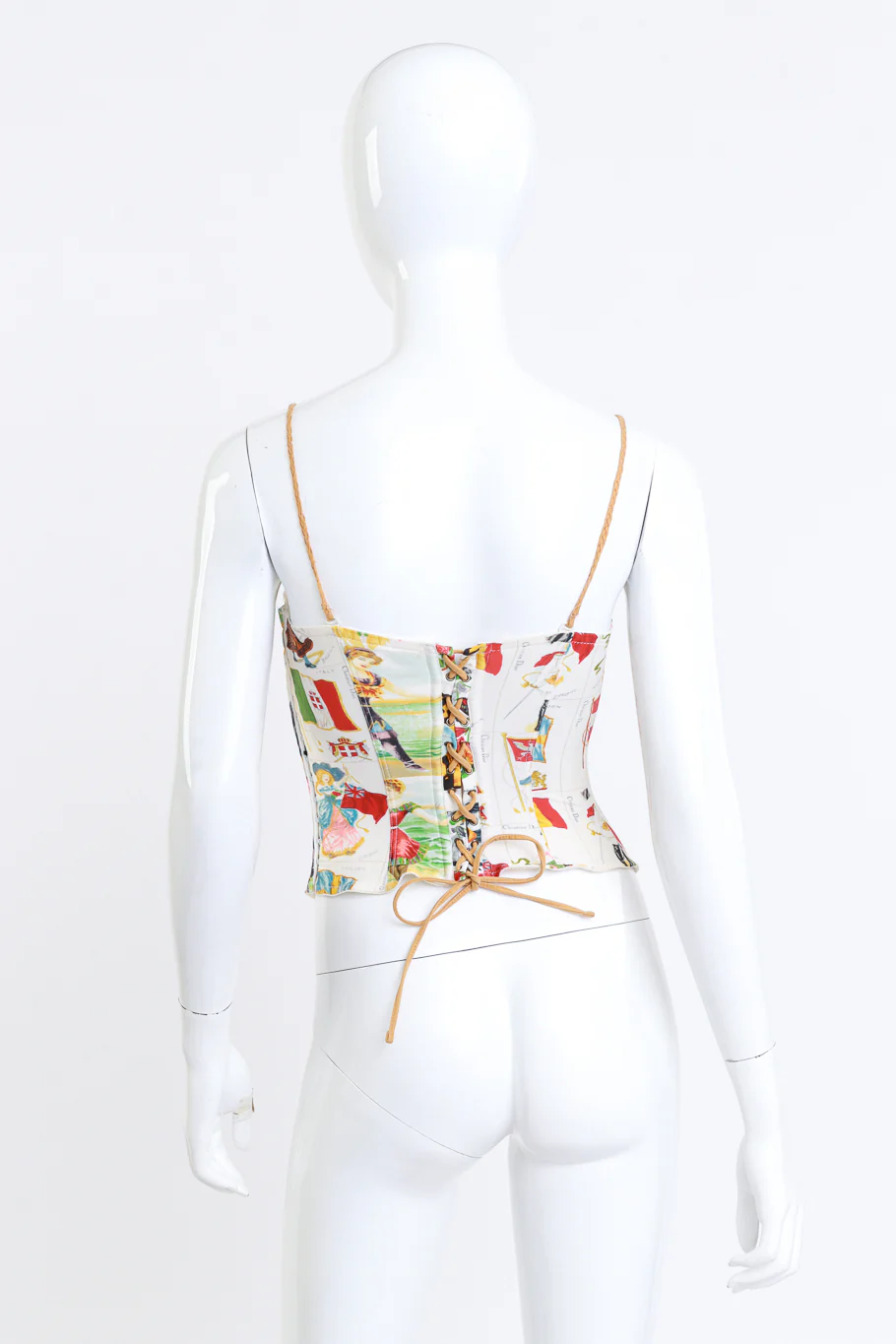 2002 S/S Stamp Print Bustier - Image 3