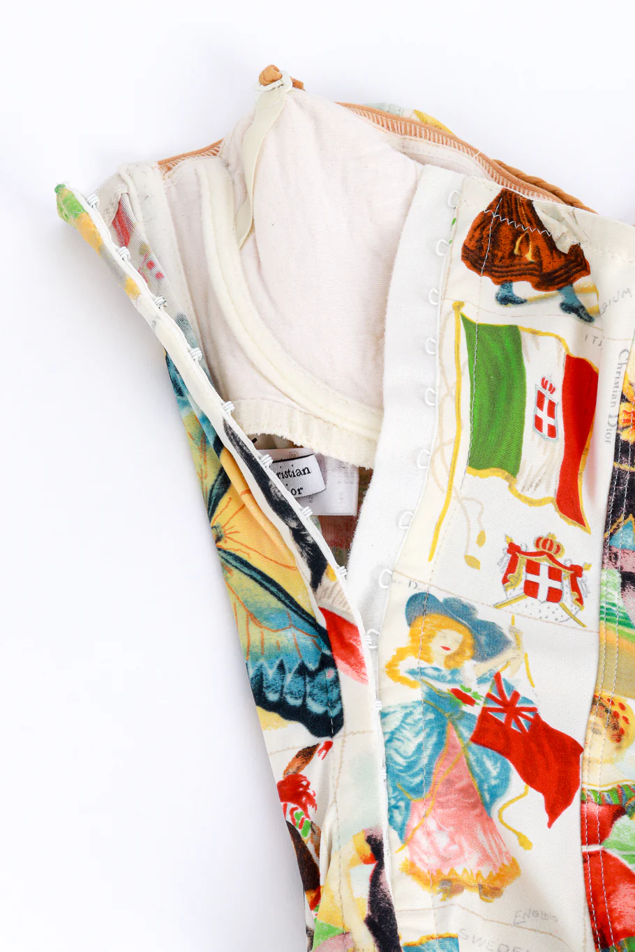 2002 S/S Stamp Print Bustier - Image 6