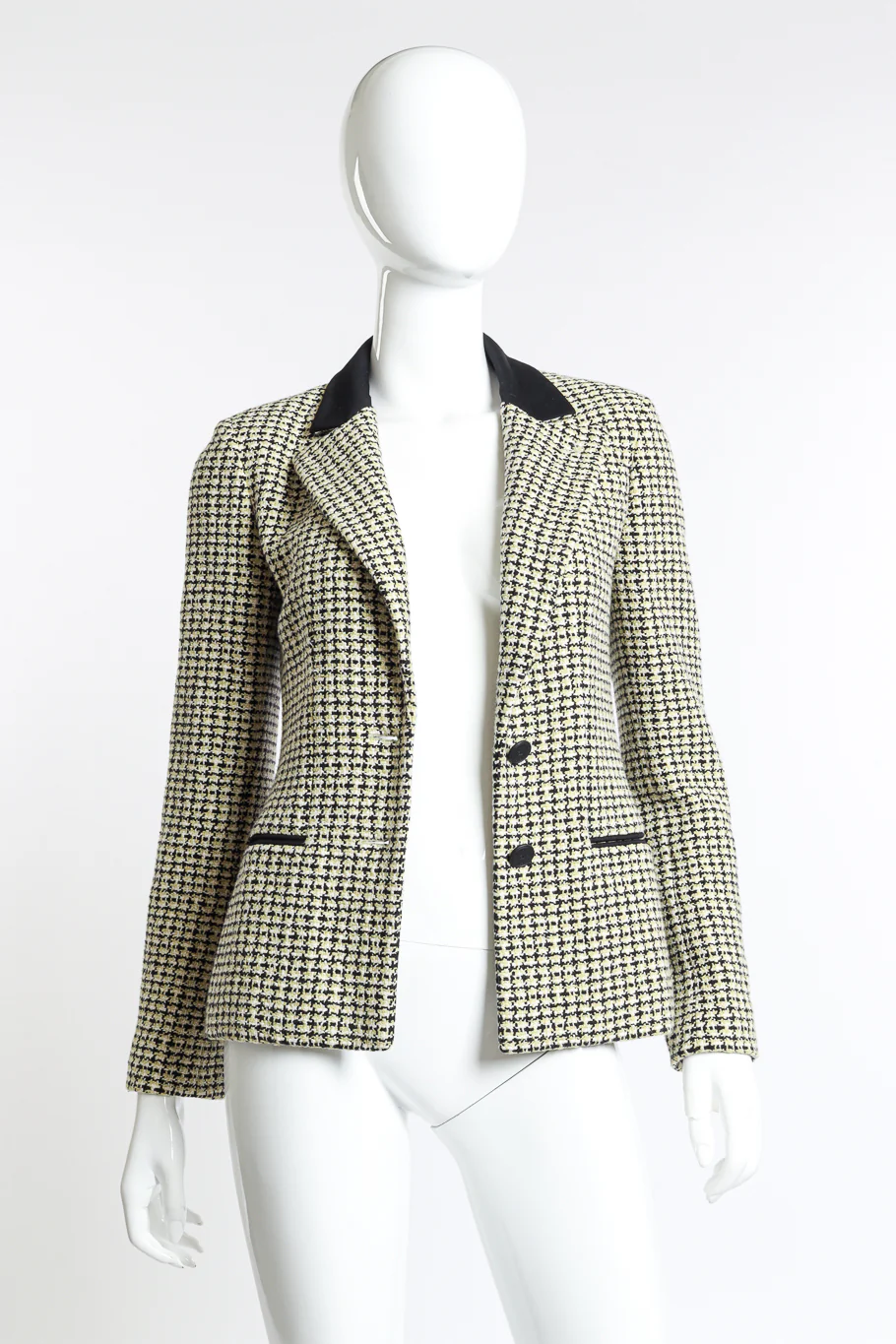 2002P Check Tweed Blazer - Image 2