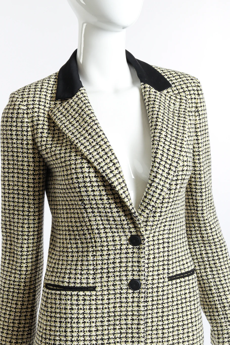 2002P Check Tweed Blazer - Image 3