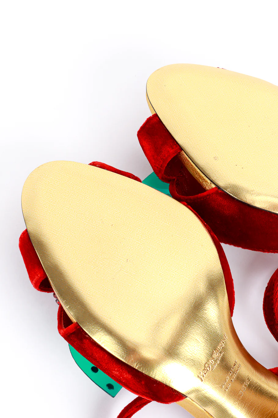 2003 F/W Cherry Velvet Sandals - Image 10