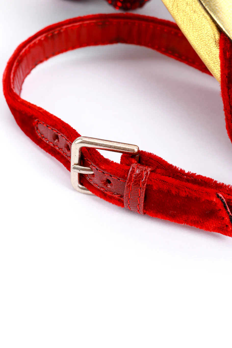 2003 F/W Cherry Velvet Sandals - Image 8