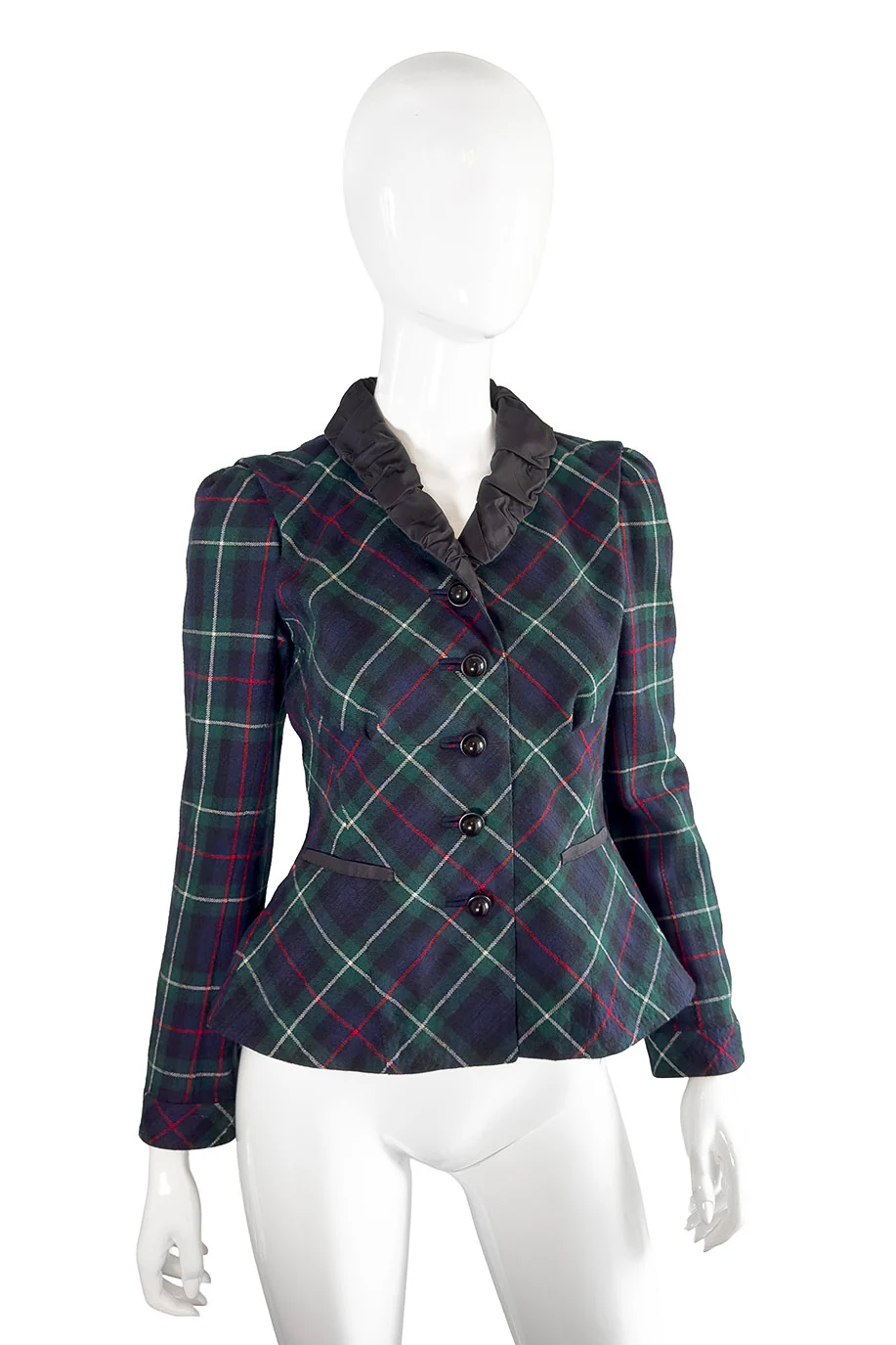 2004 F/W Tartan Plaid Wool Jacket