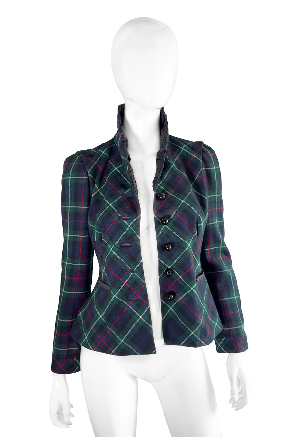 2004 F/W Tartan Plaid Wool Jacket - Image 5
