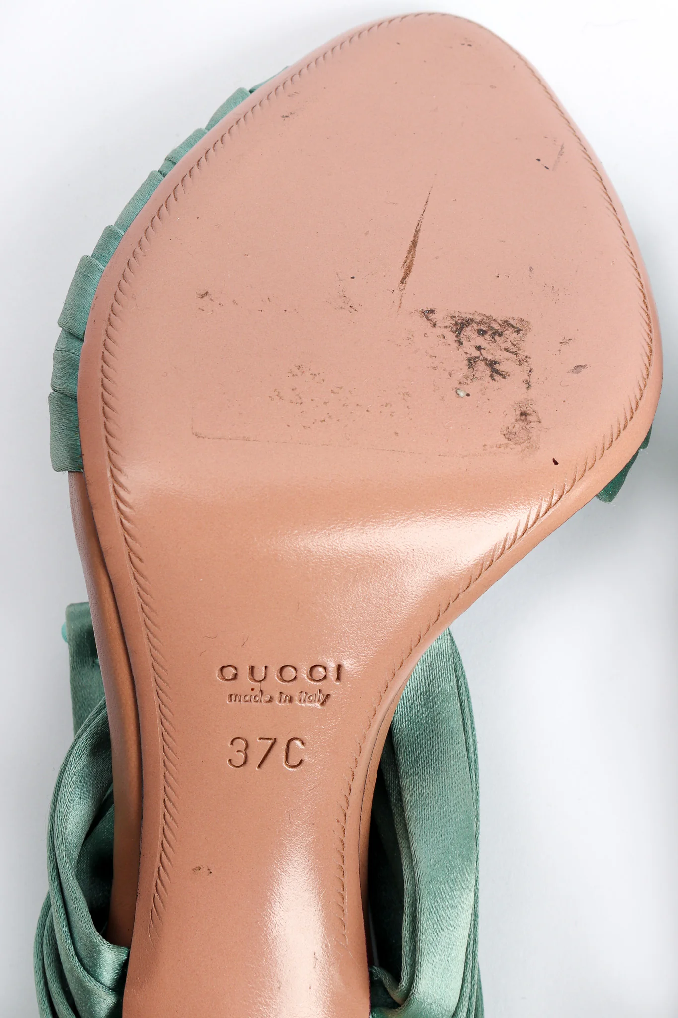 2004 S/S Satin Croc Lace Up Heels - Image 17