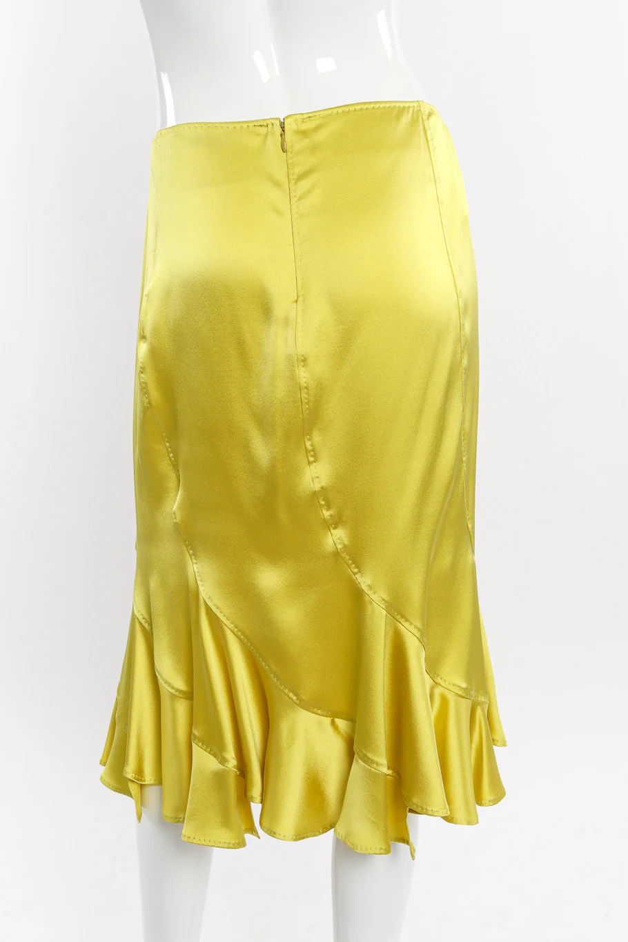 2004 S/S Silk Ruffle Hem Skirt - Image 3