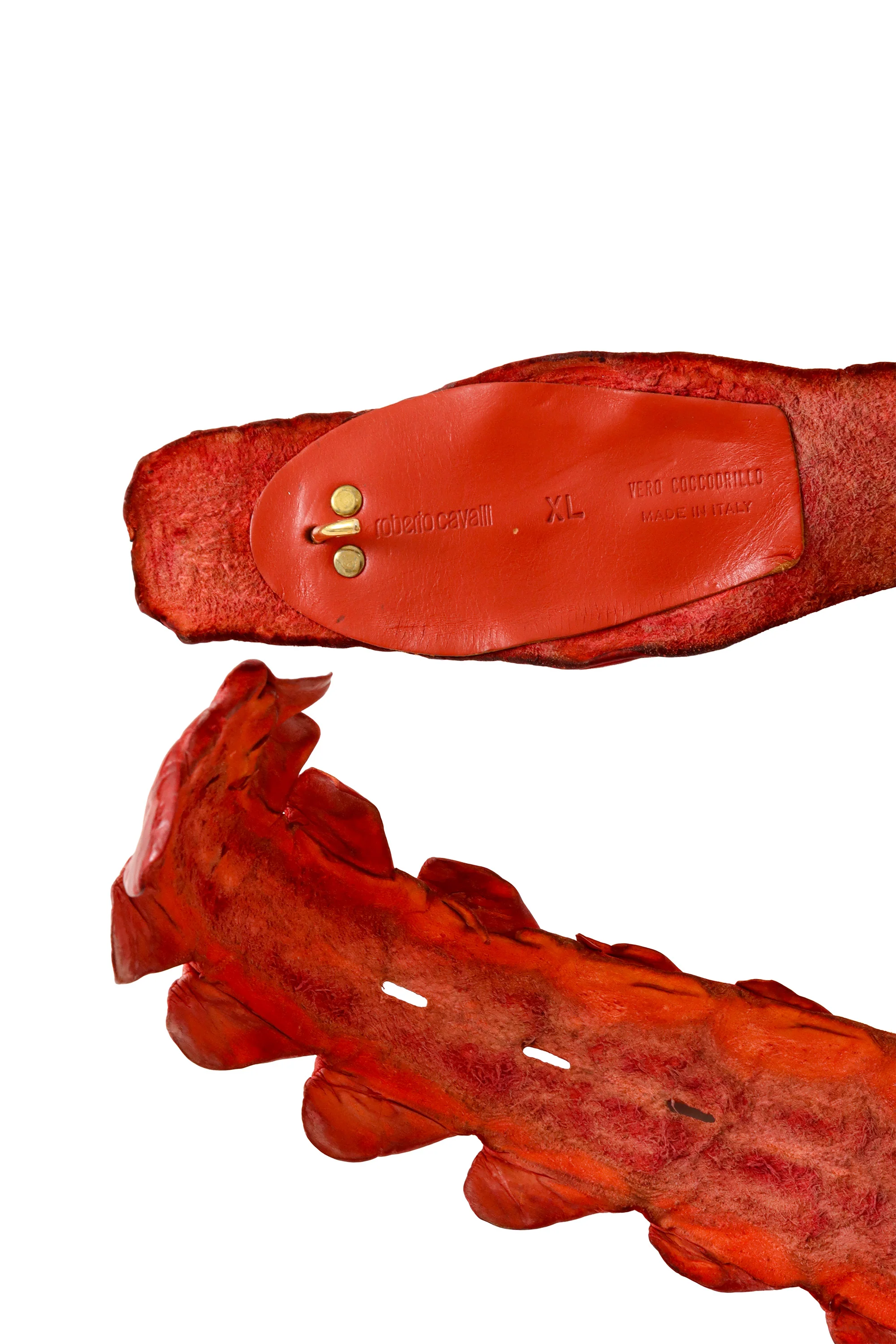 2005 S/S Red Crocodile Belt - Image 5