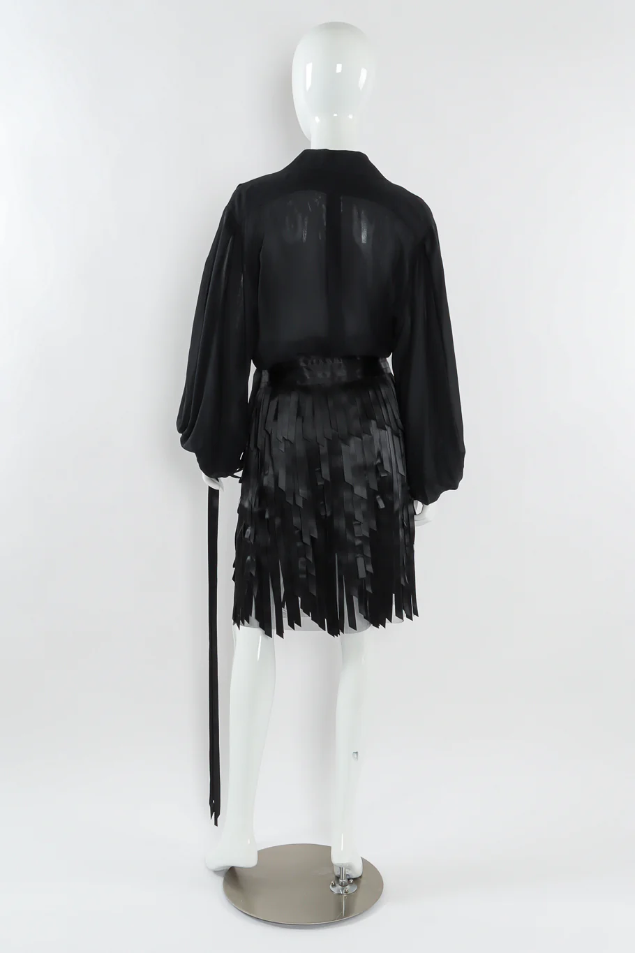 2005A Ribbon Car Wash Silk Skirt - Image 10
