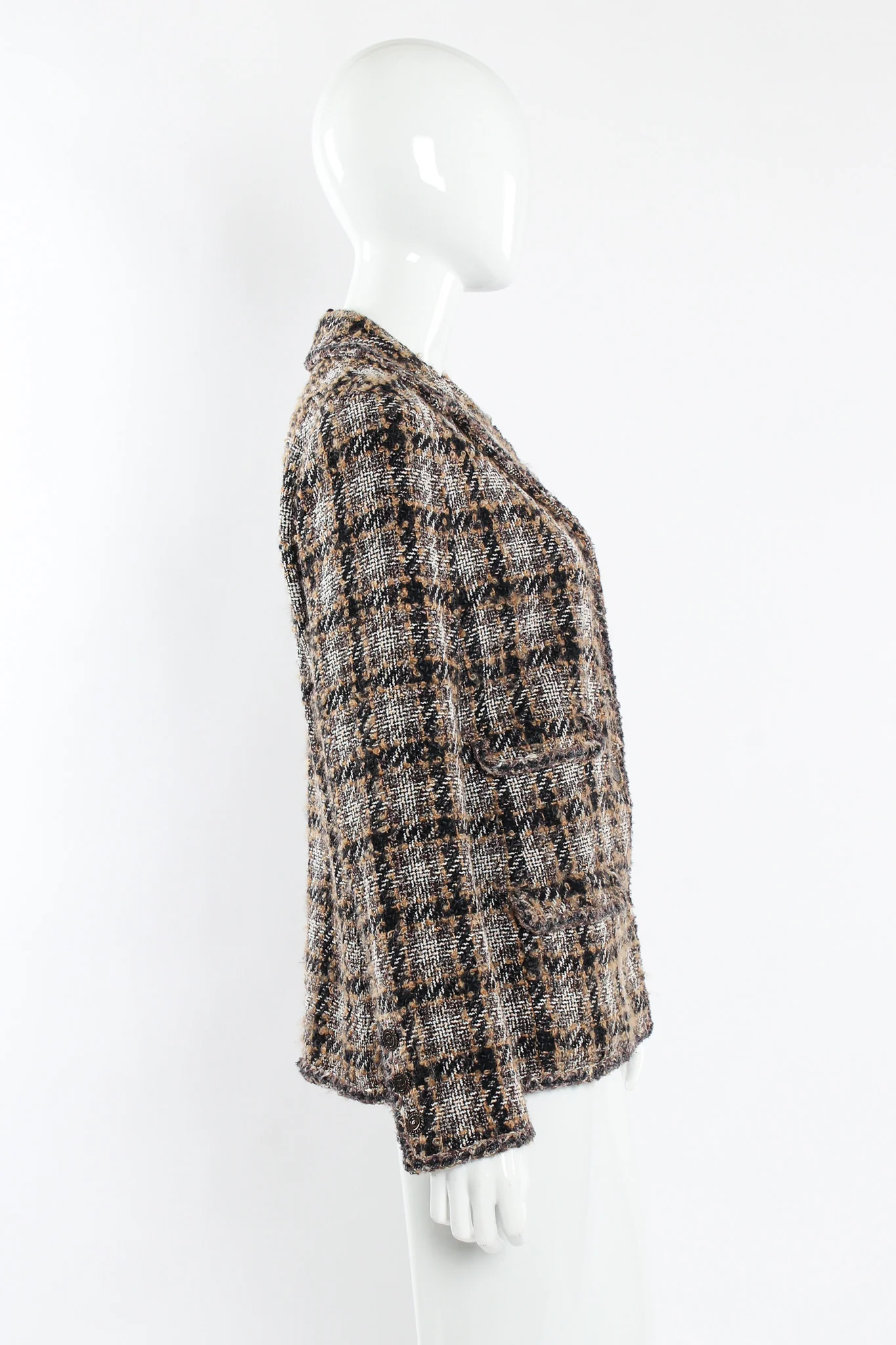 2005A Tweed Jacket & Skirt Wool Set - Image 6