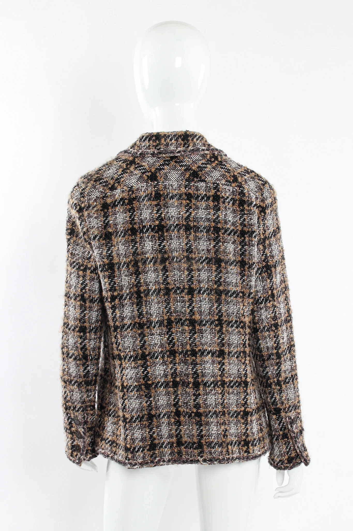 2005A Tweed Jacket & Skirt Wool Set - Image 7
