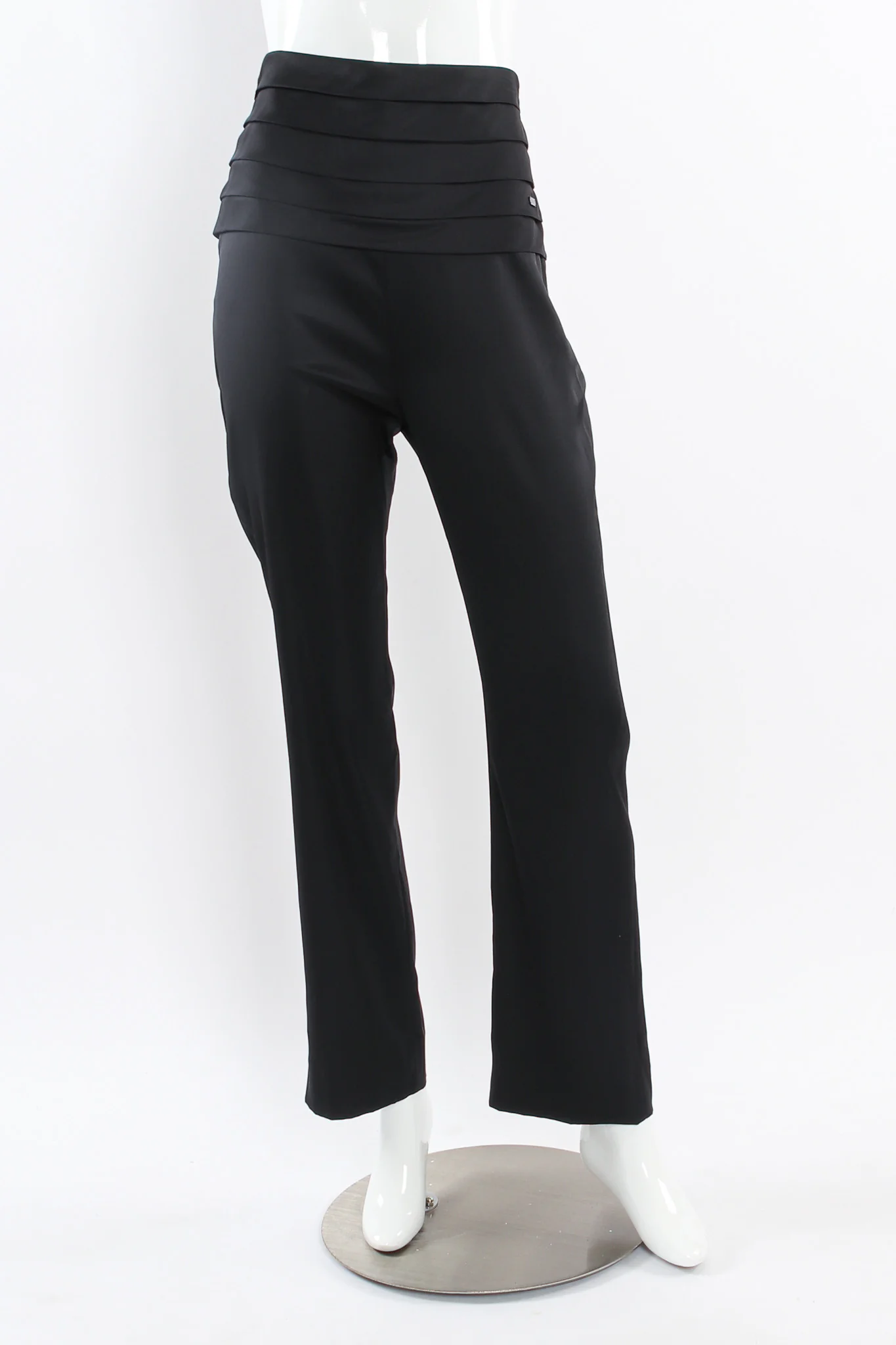 2006A Cummerbund Pleat Silk Pant