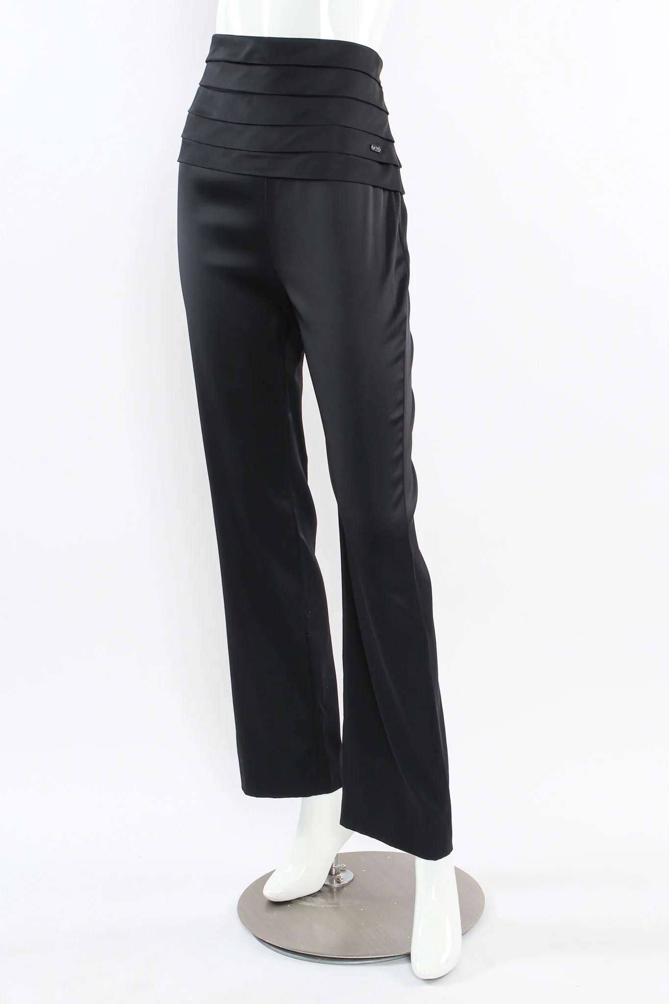 2006A Cummerbund Pleat Silk Pant - Image 2