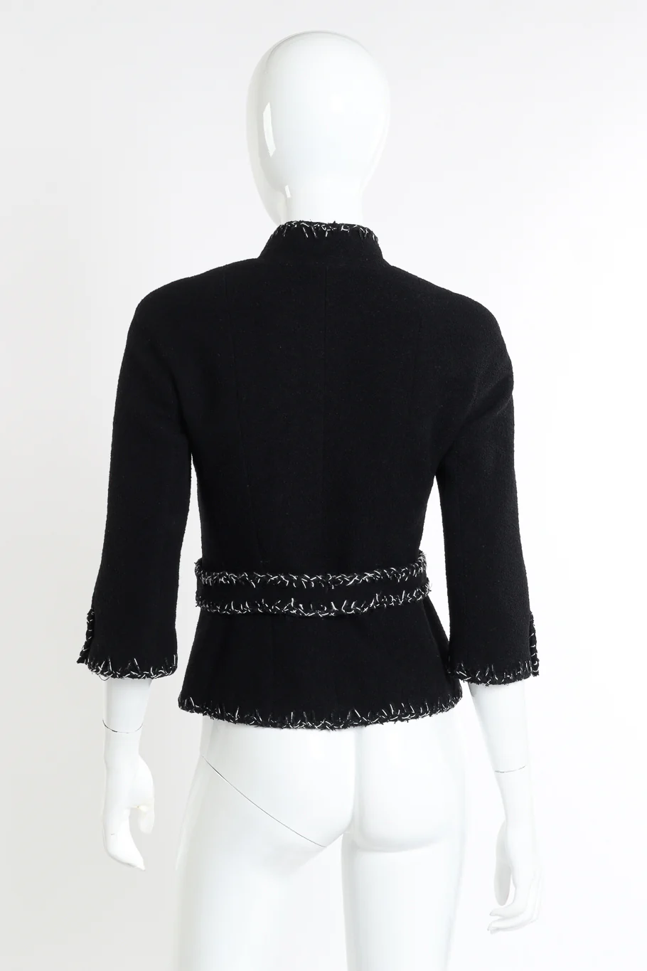 2008S Woven Stitch Trim Jacket - Image 3