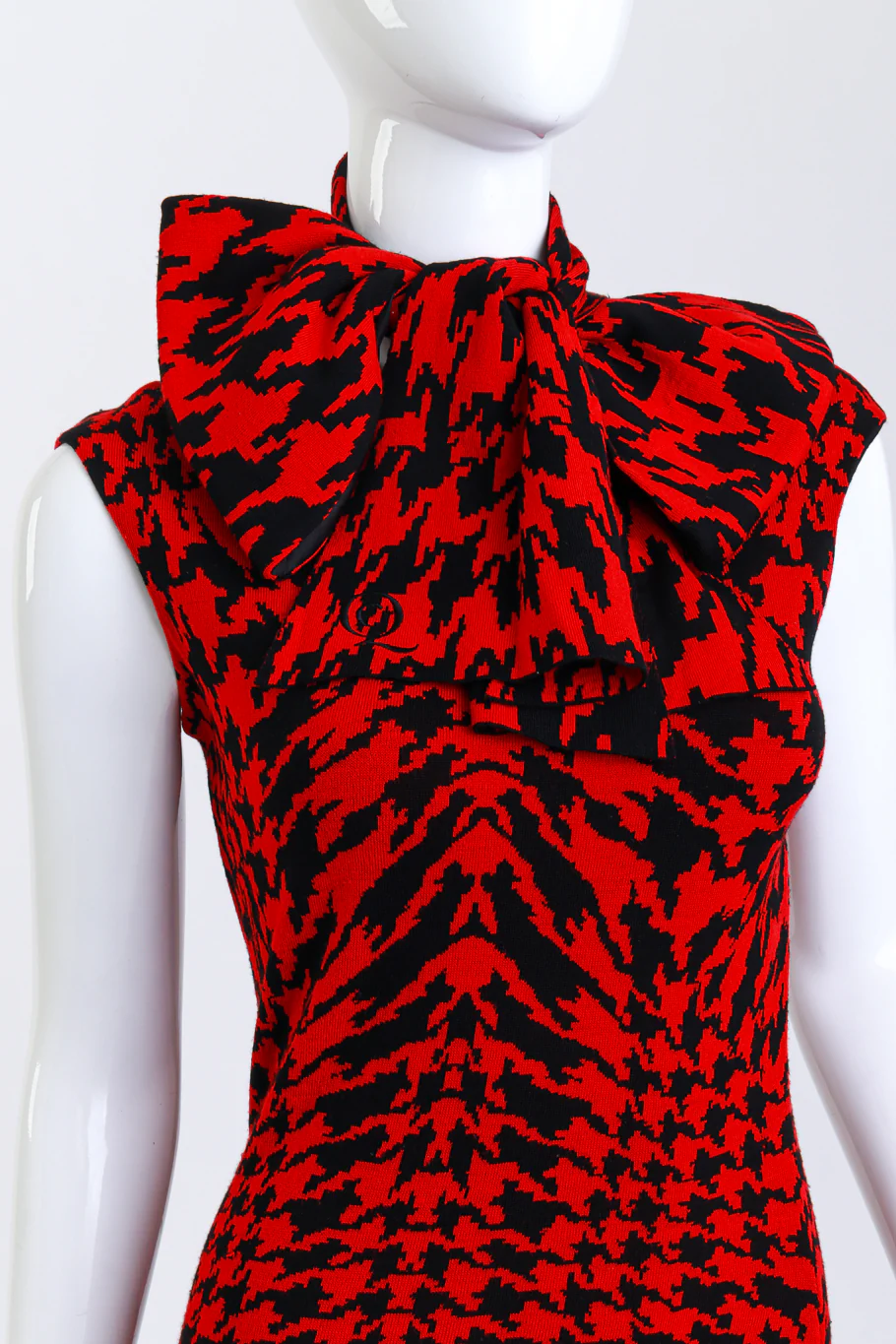 2009 F/W Houndstooth Knit Dress - Image 4