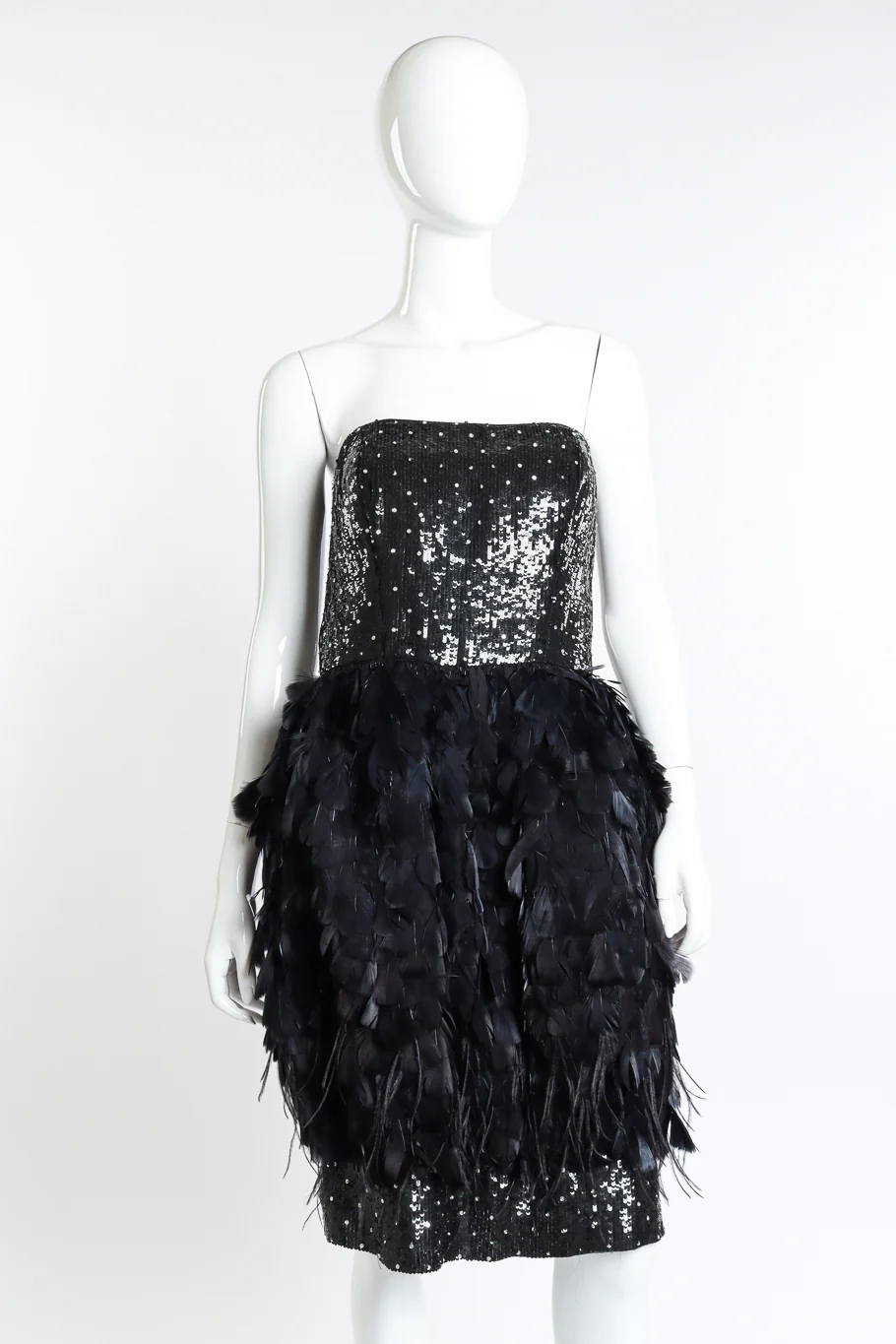 2009 F/W Little Black Feather Dress