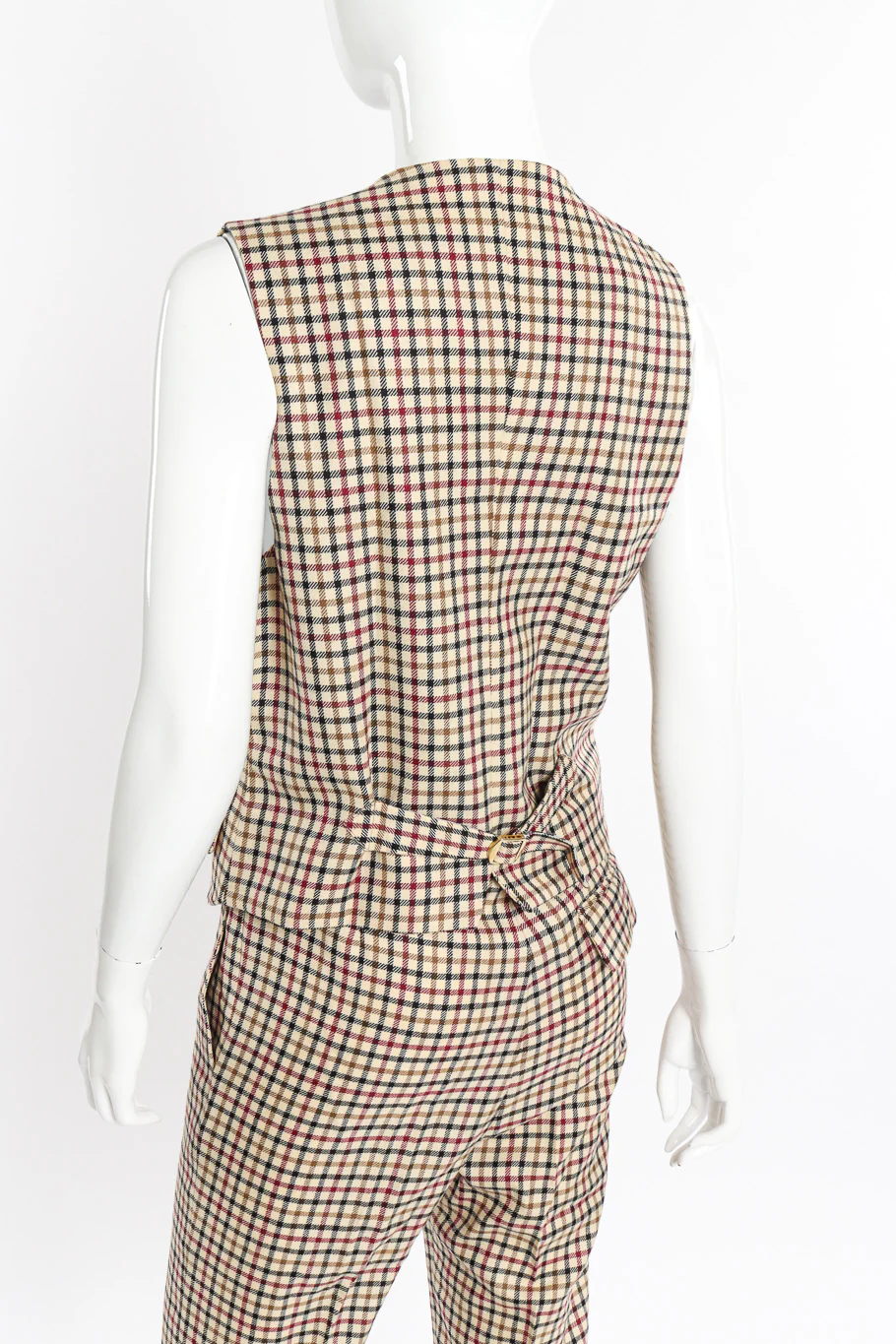 2011 F/W Gingham Vest & Trouser Set - Image 4