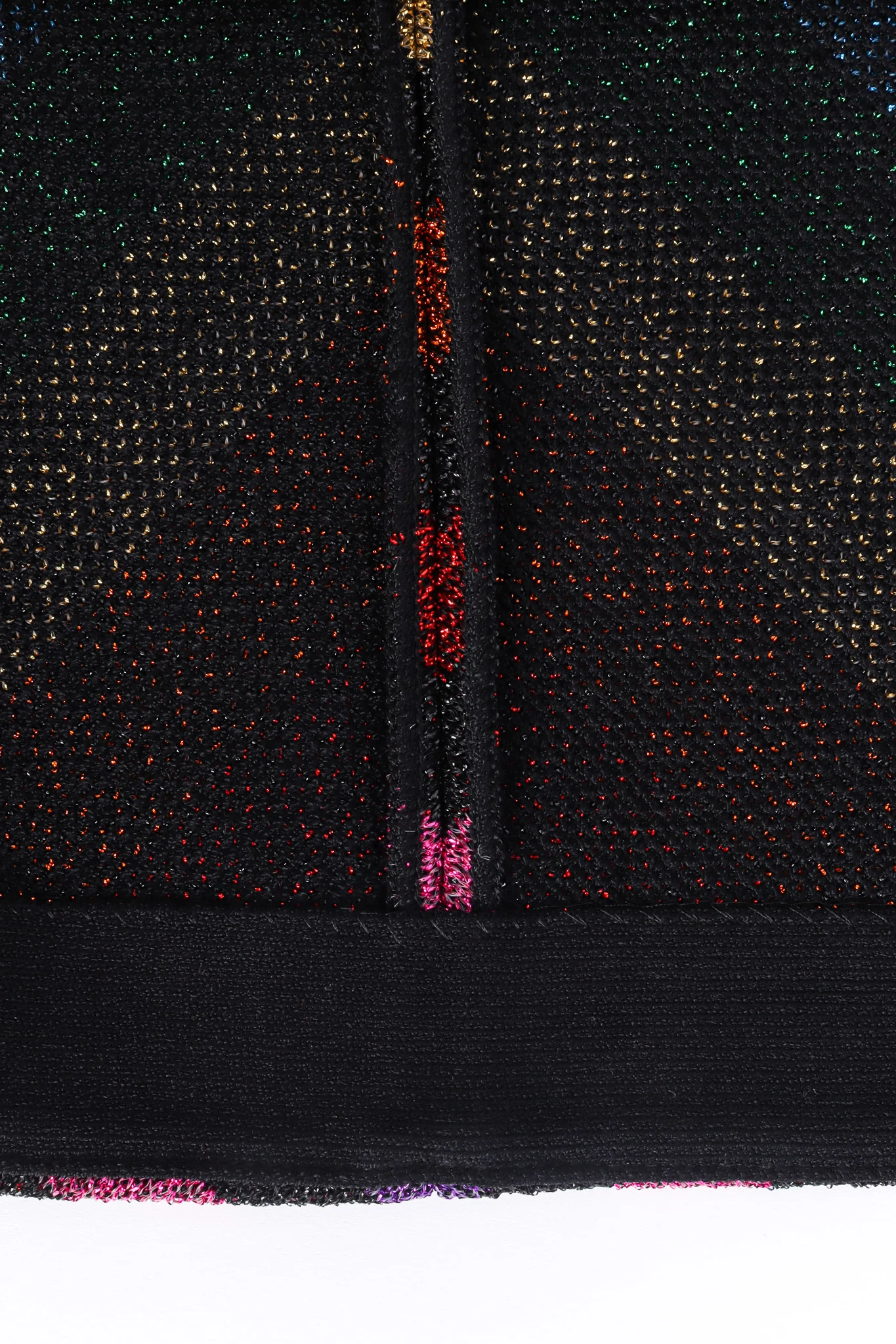2017 A/W Rainbow Chevron Metallic Skirt - Image 6