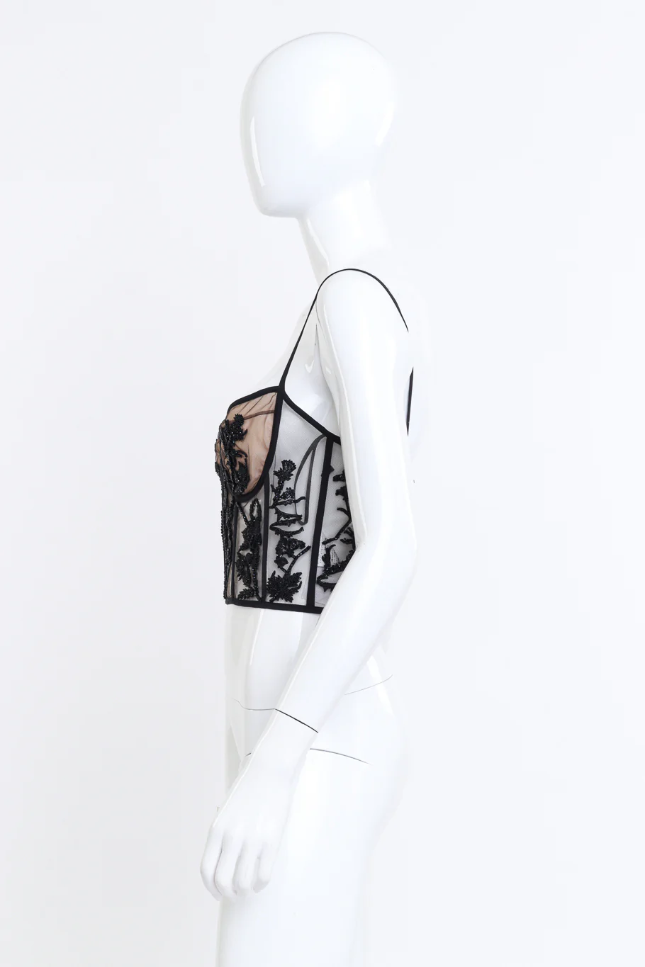 2017 S/S Mesh Beaded Crop Bustier - Image 3