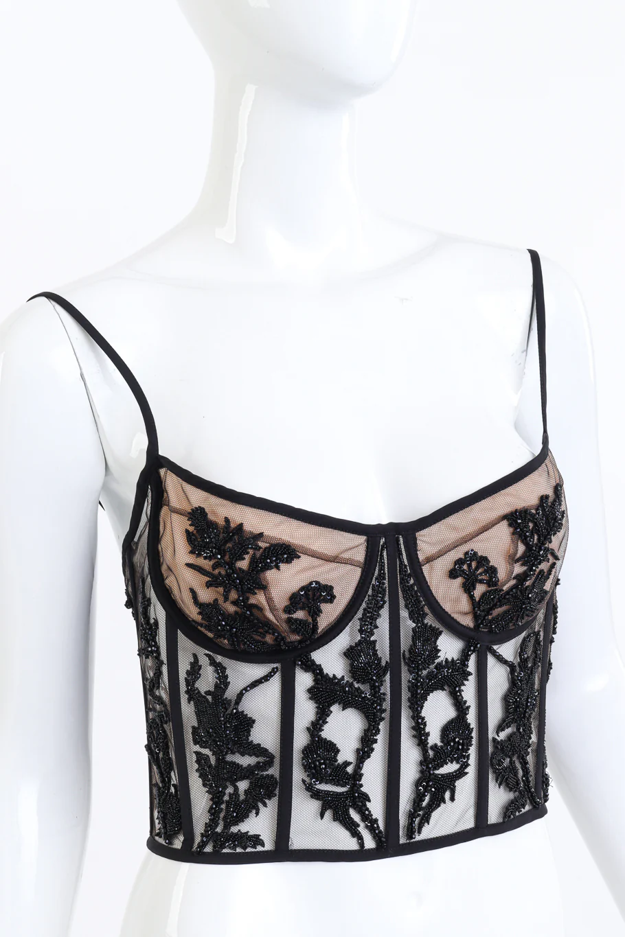 2017 S/S Mesh Beaded Crop Bustier - Image 5