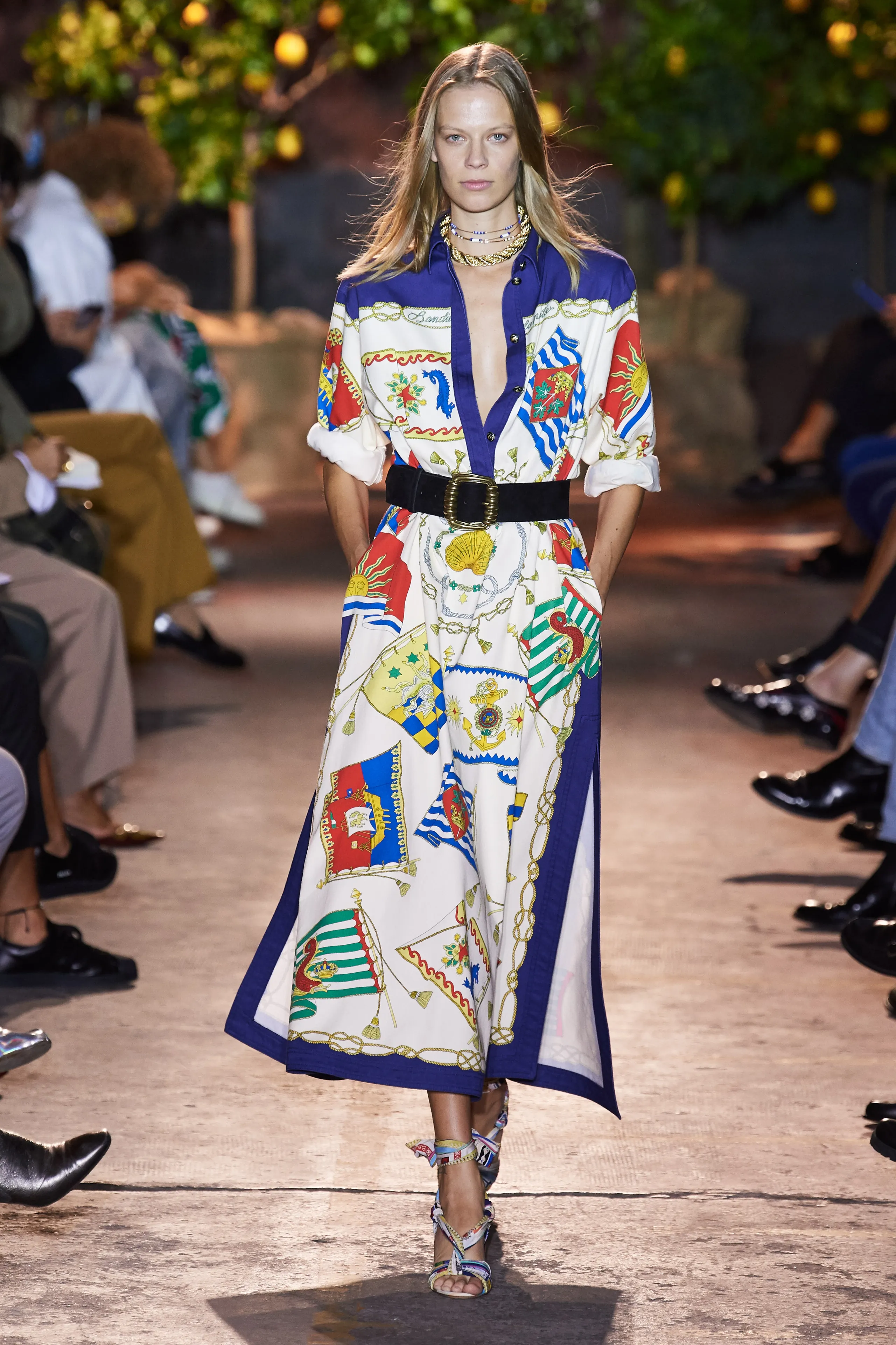 2021 S/S Nautical Cotton Tunic Dress - Image 2