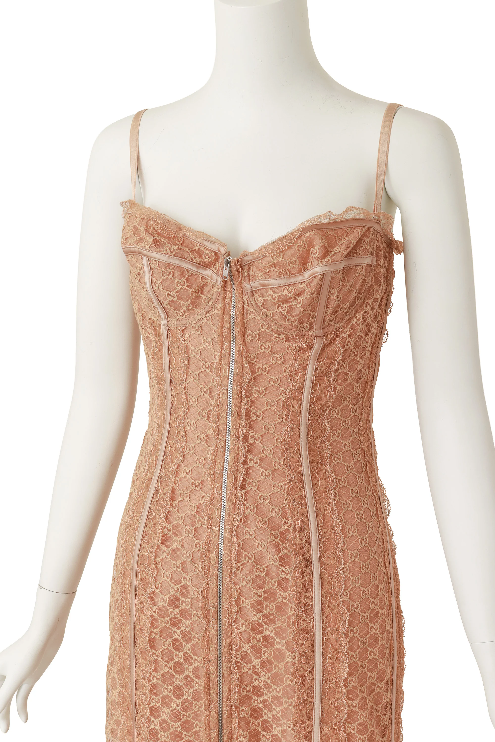 2022 S/S Lace Logo Bustier Dress - Image 2