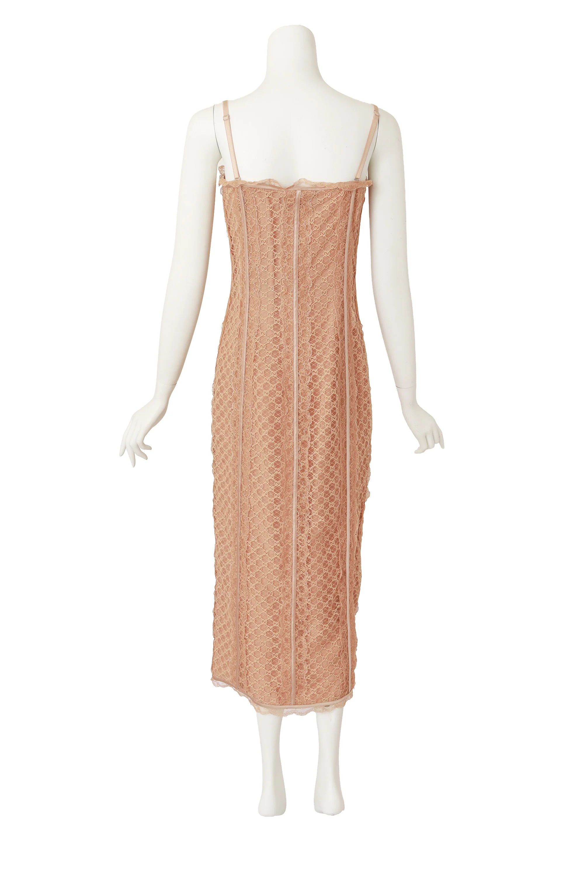 2022 S/S Lace Logo Bustier Dress - Image 4