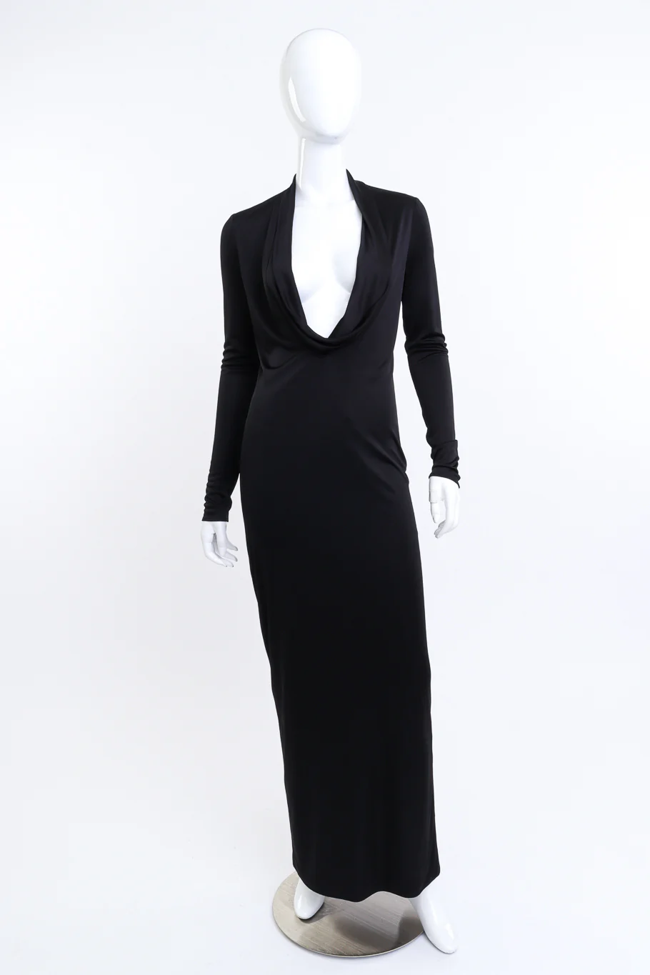 2023 S/S Cowl Neck Maxi Dress