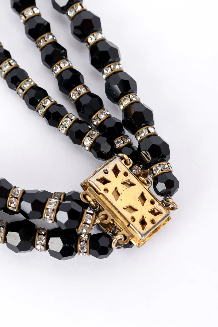 3-Strand Beaded Flower Necklace - Image 6