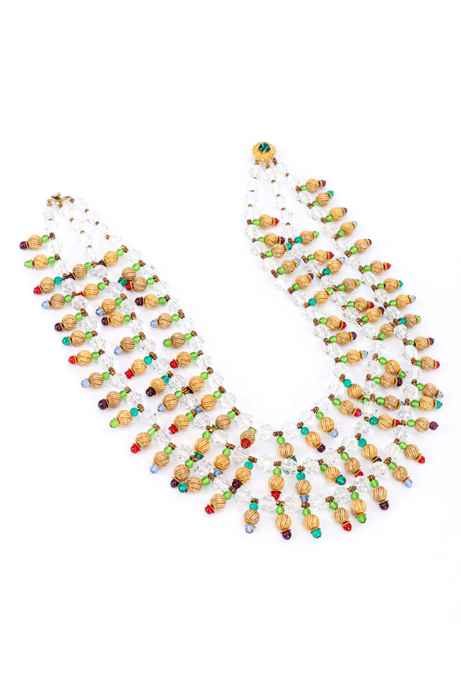 3-Strand Beaded Necklace - Image 3
