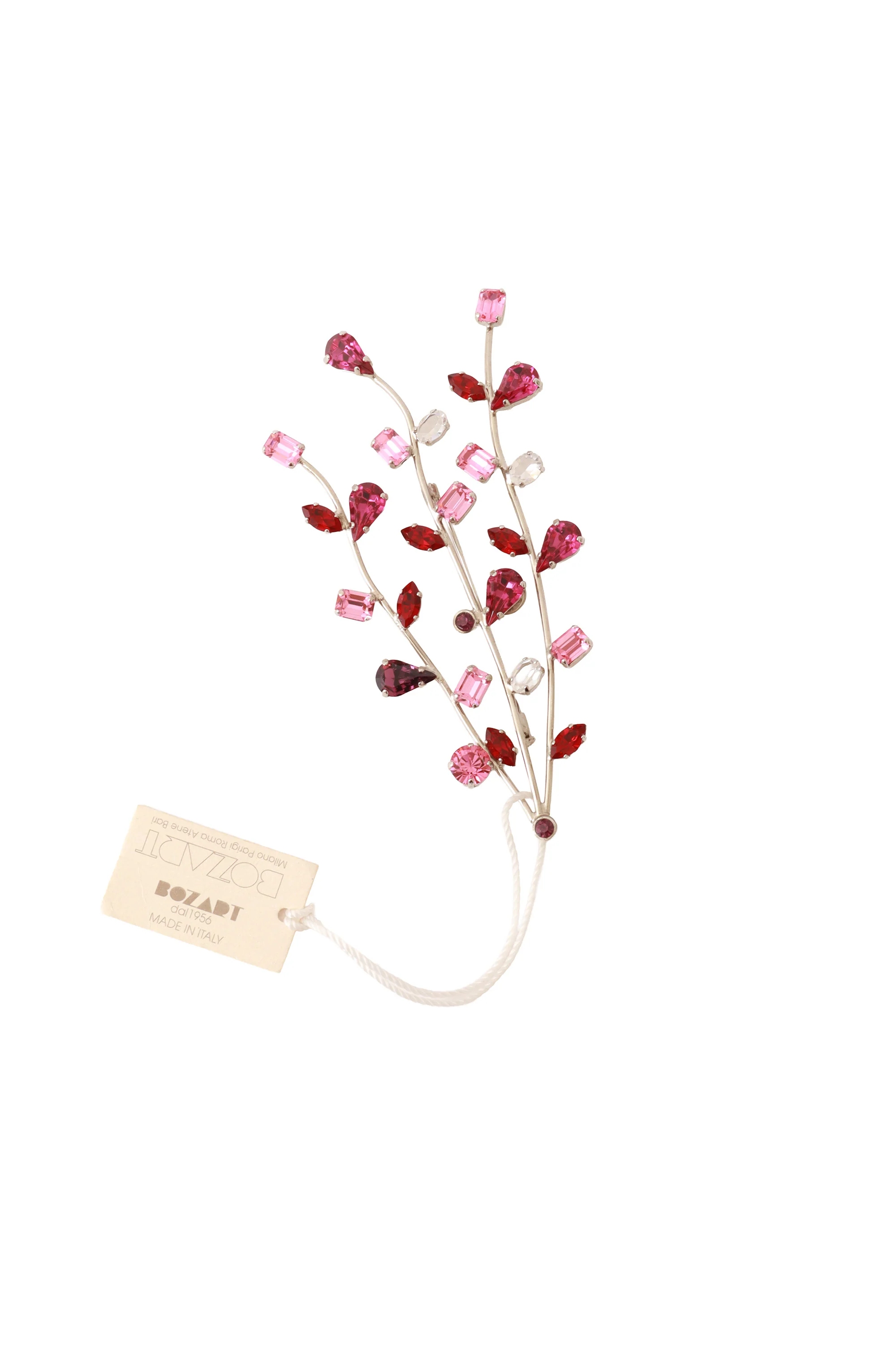 3-Strand Crystal Branch Brooch