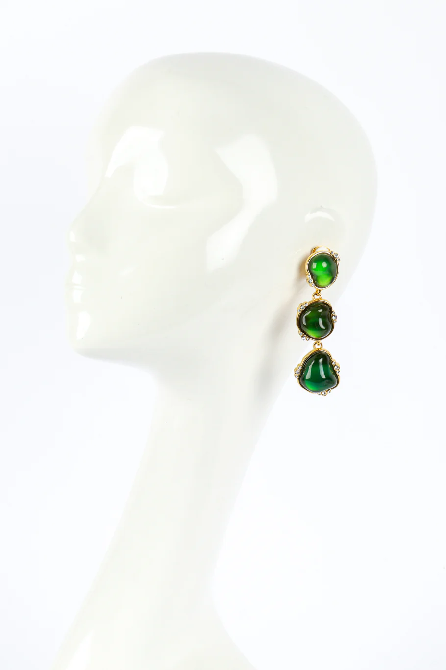 3-Tier Nugget Drop Earrings - Image 2
