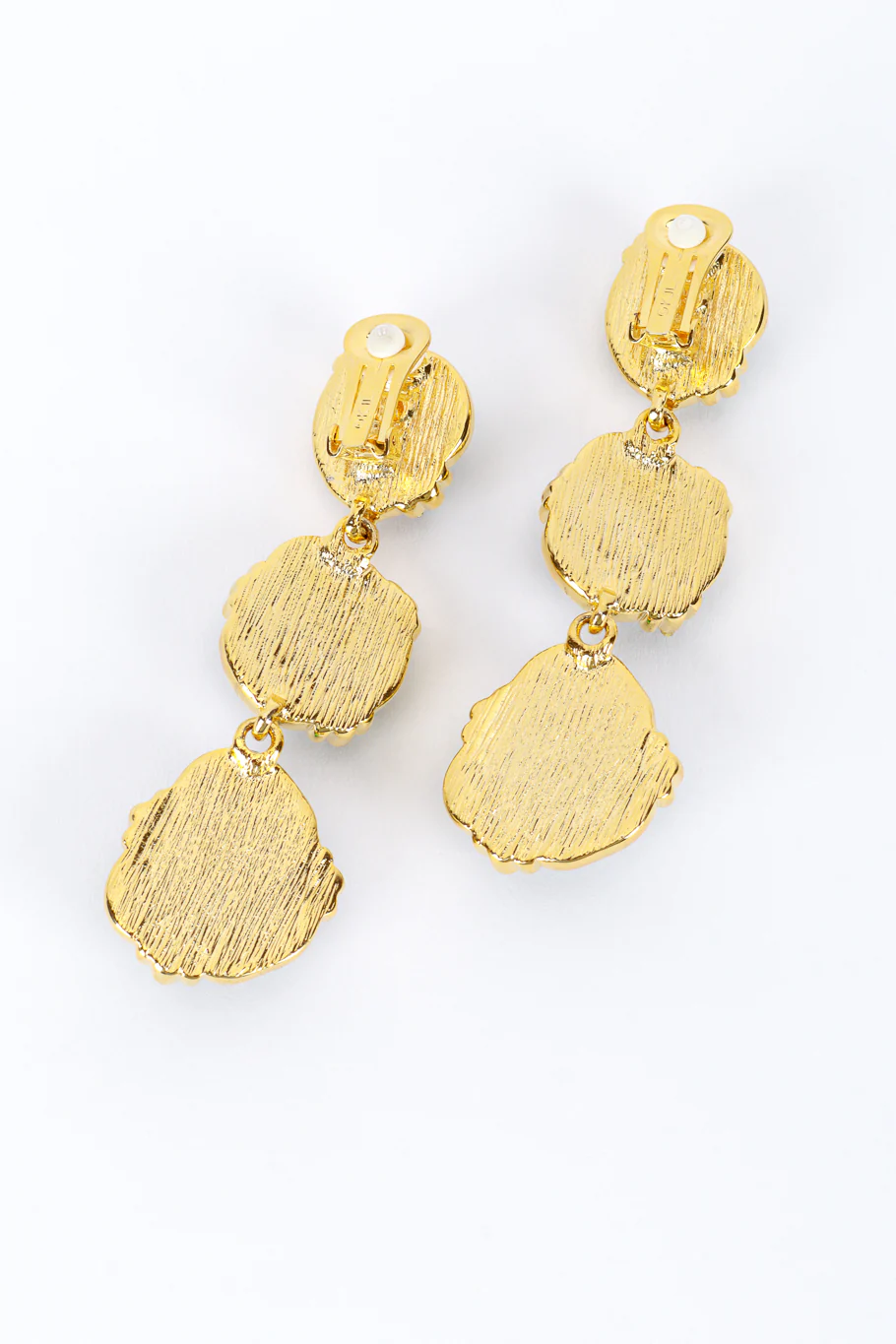 3-Tier Nugget Drop Earrings - Image 3