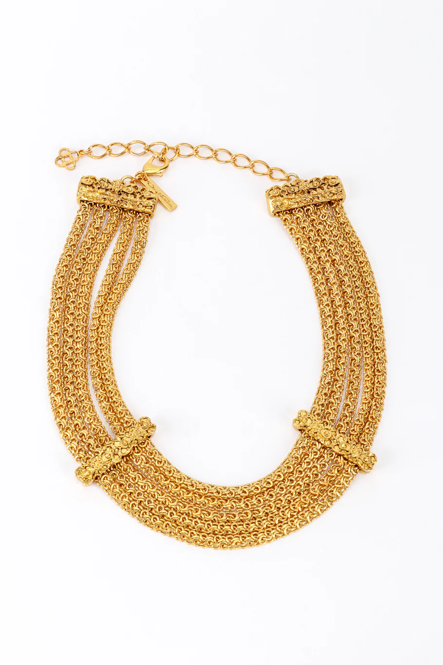 5-Strand Byzantine Chain Collar Necklace
