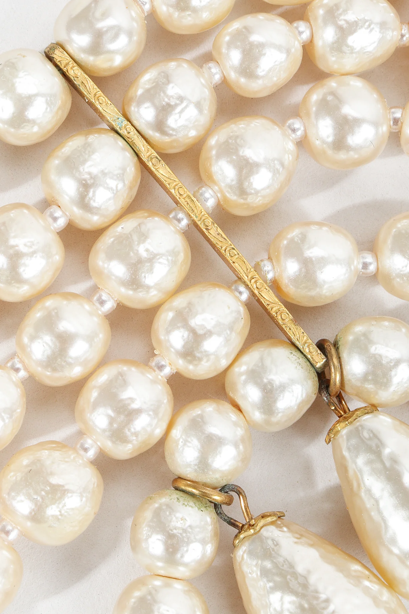 5-Strand Pearl Fringe Choker - Image 6