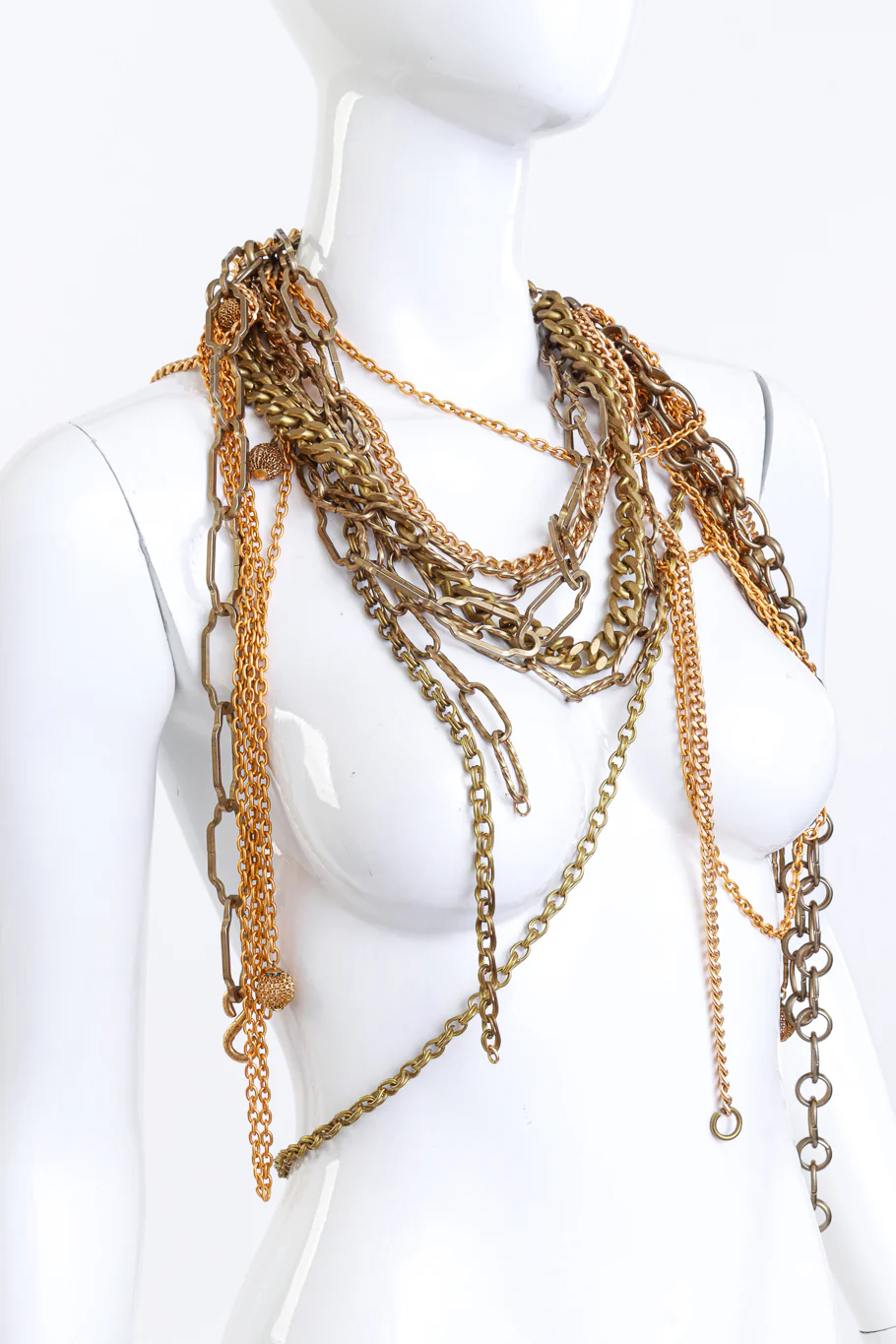6-Strand Chain Statement Necklace