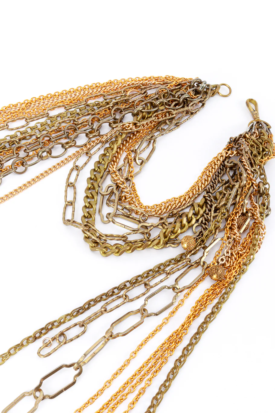 6-Strand Chain Statement Necklace - Image 4
