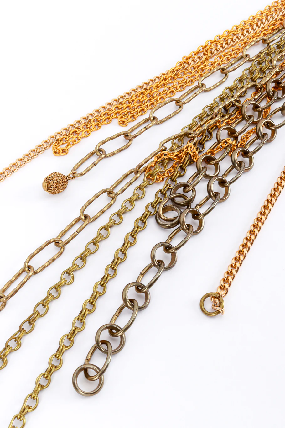 6-Strand Chain Statement Necklace - Image 5