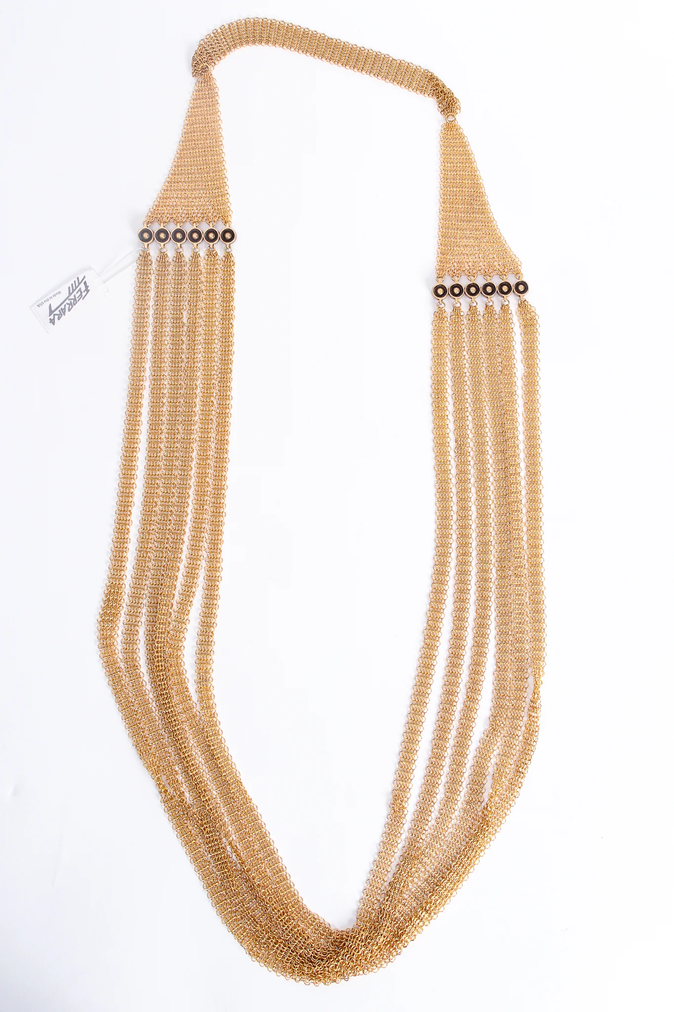 6-Strand Long Ring Mesh Necklace - Image 8