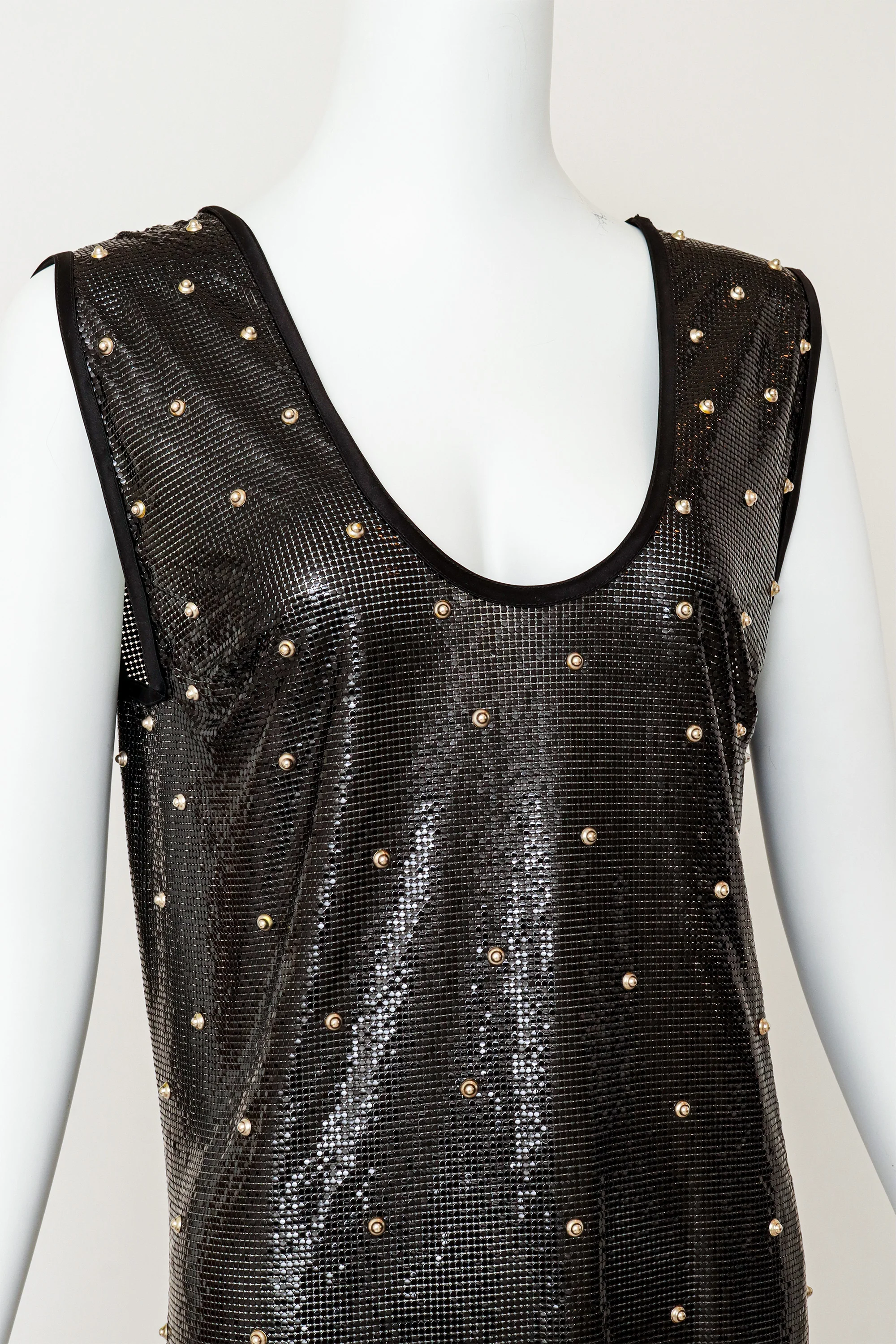 '83 A/W Studded Metal Chainmail Shift Dress - Image 2