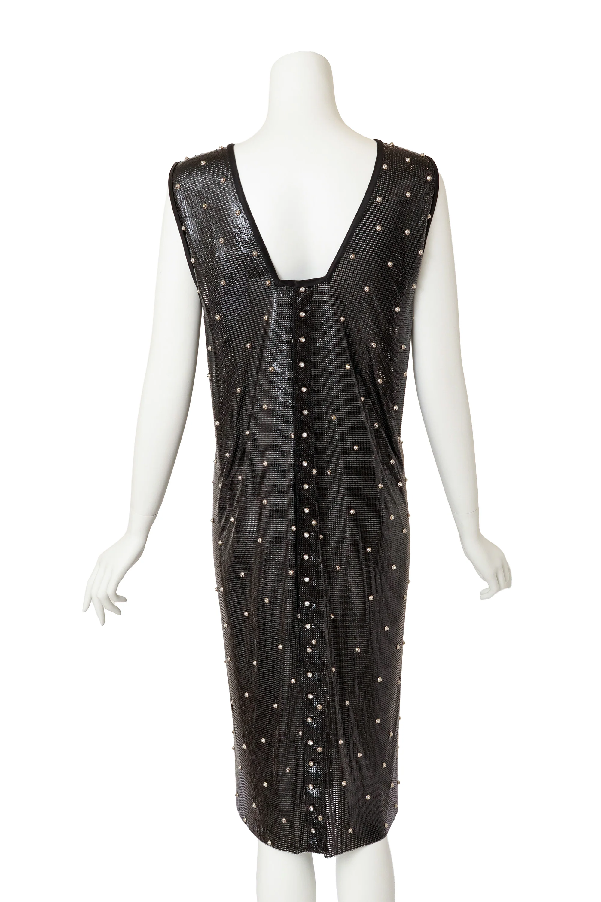 '83 A/W Studded Metal Chainmail Shift Dress - Image 4