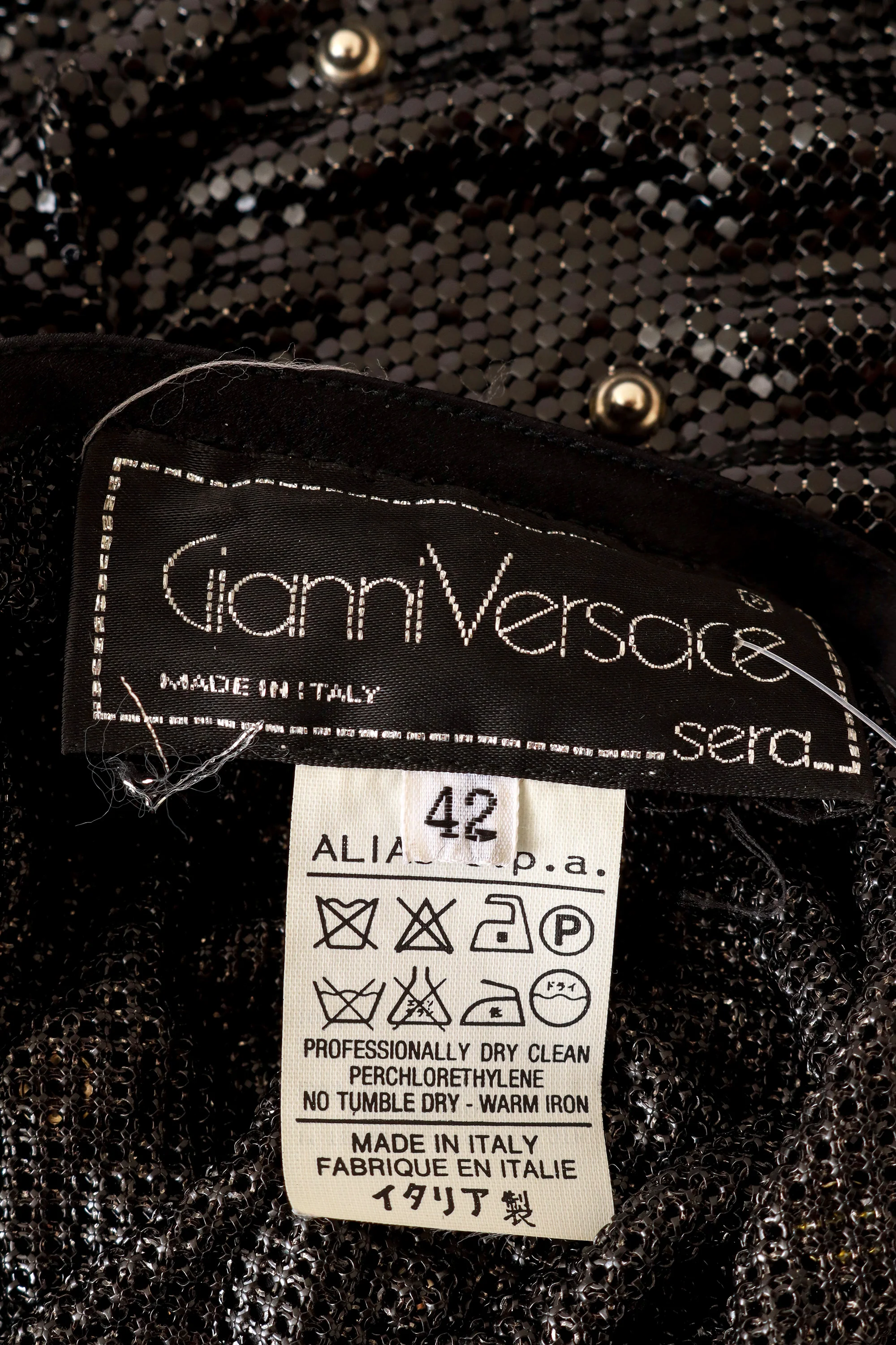 '83 A/W Studded Metal Chainmail Shift Dress - Image 5