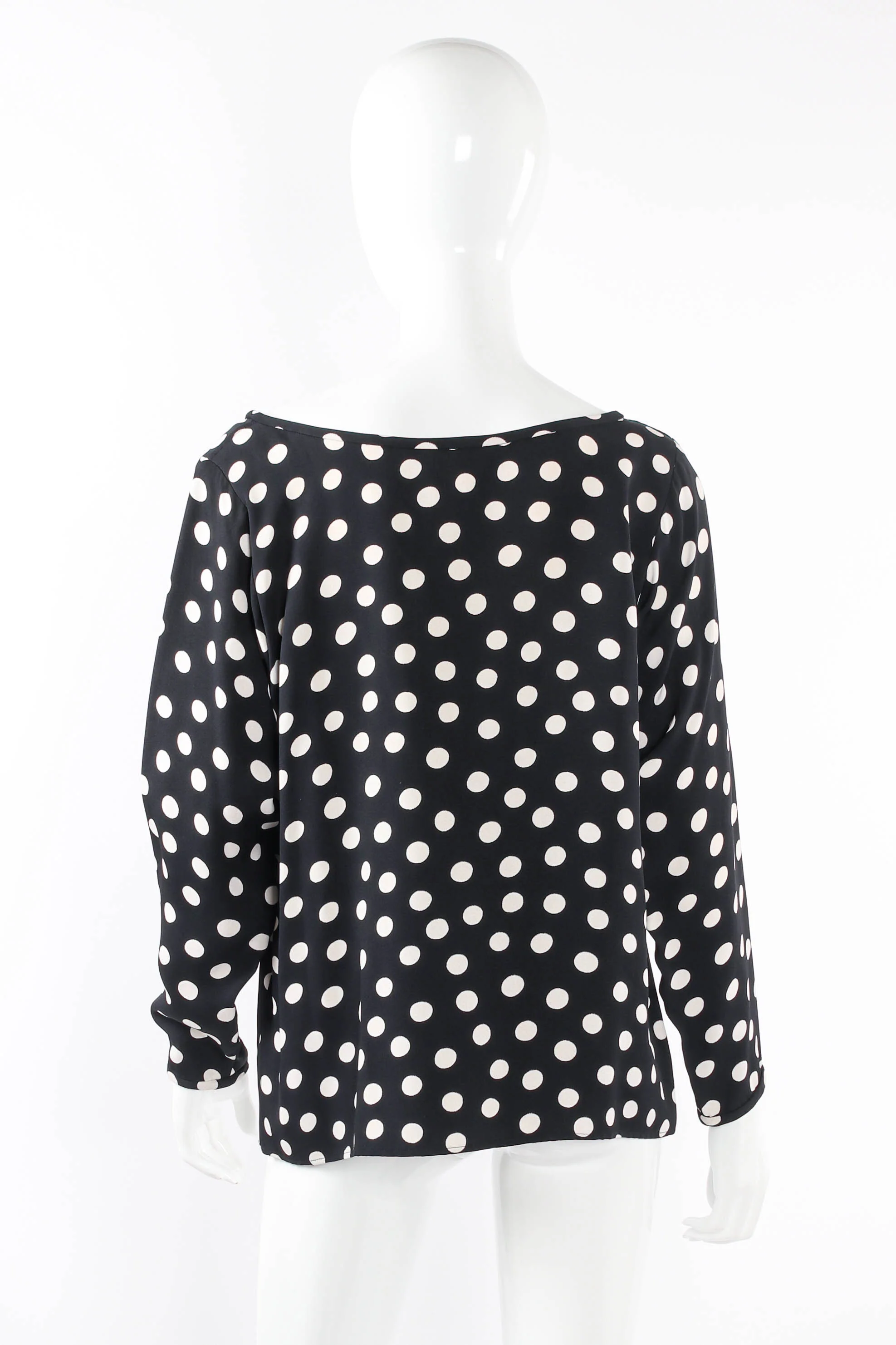 1981 S/S Polka Dot Shift Blouse & Skirt Set - Image 10