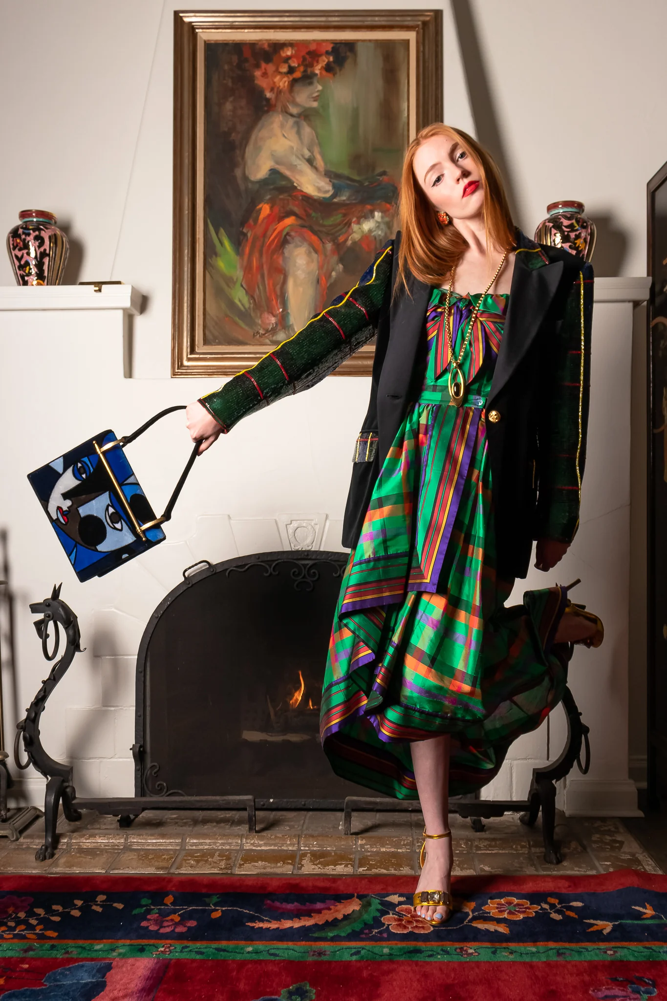 2017 A/W Velvet Face Pionnière Bag - Image 3