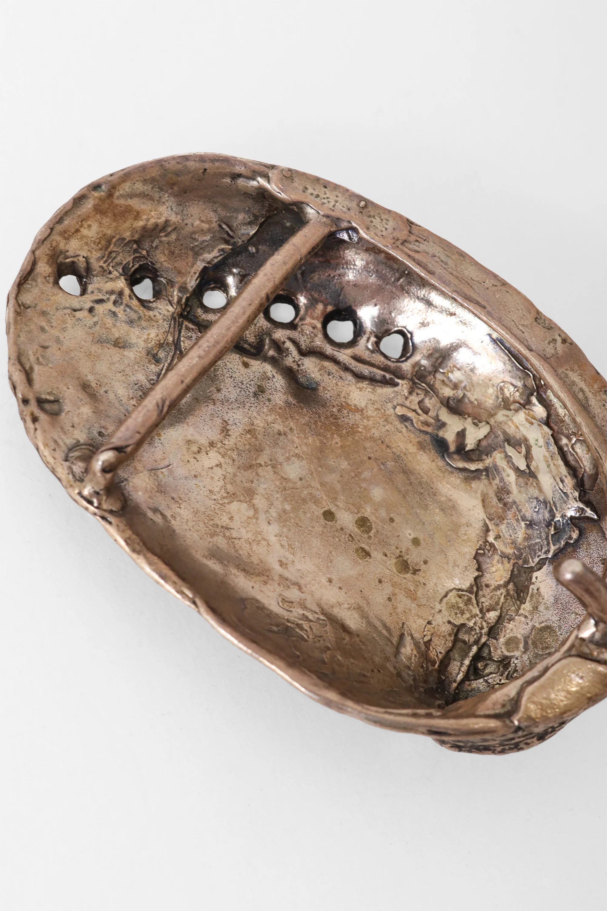 Sterling Seashell Metal Belt Buckle - Image 3