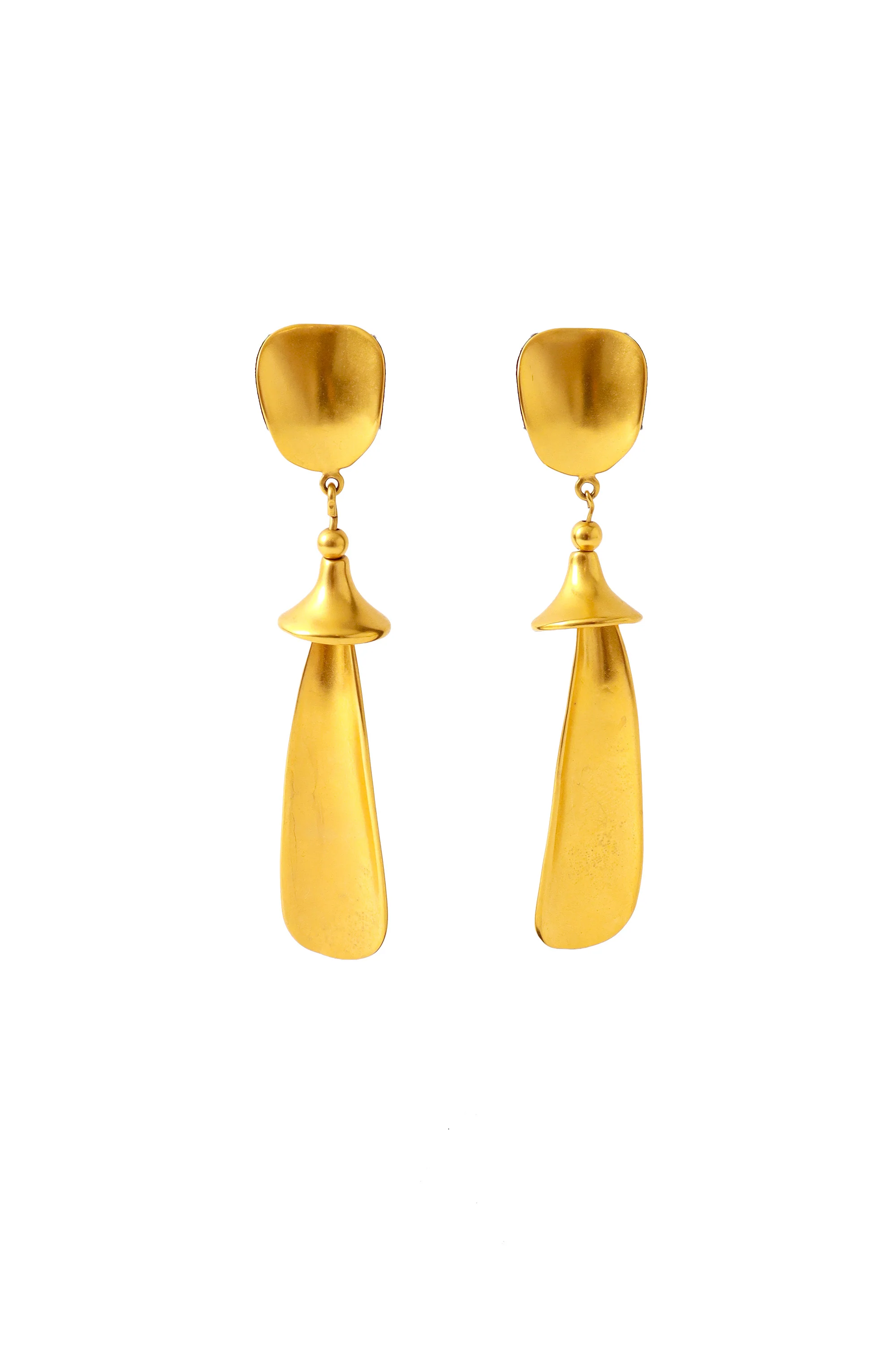 Abstract Bell Drop Earrings