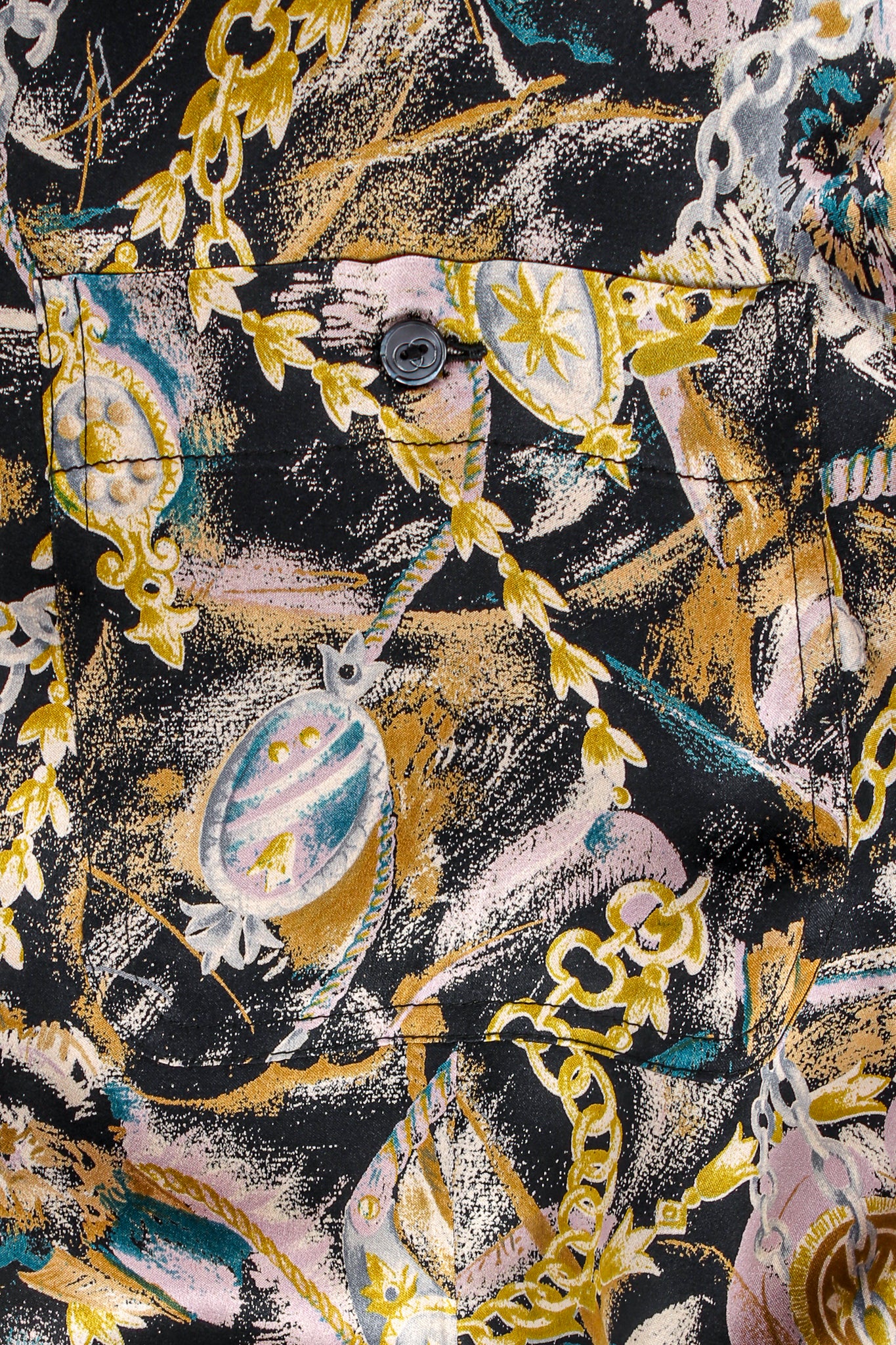 Abstract Chain Print Popover Shirt - Image 5