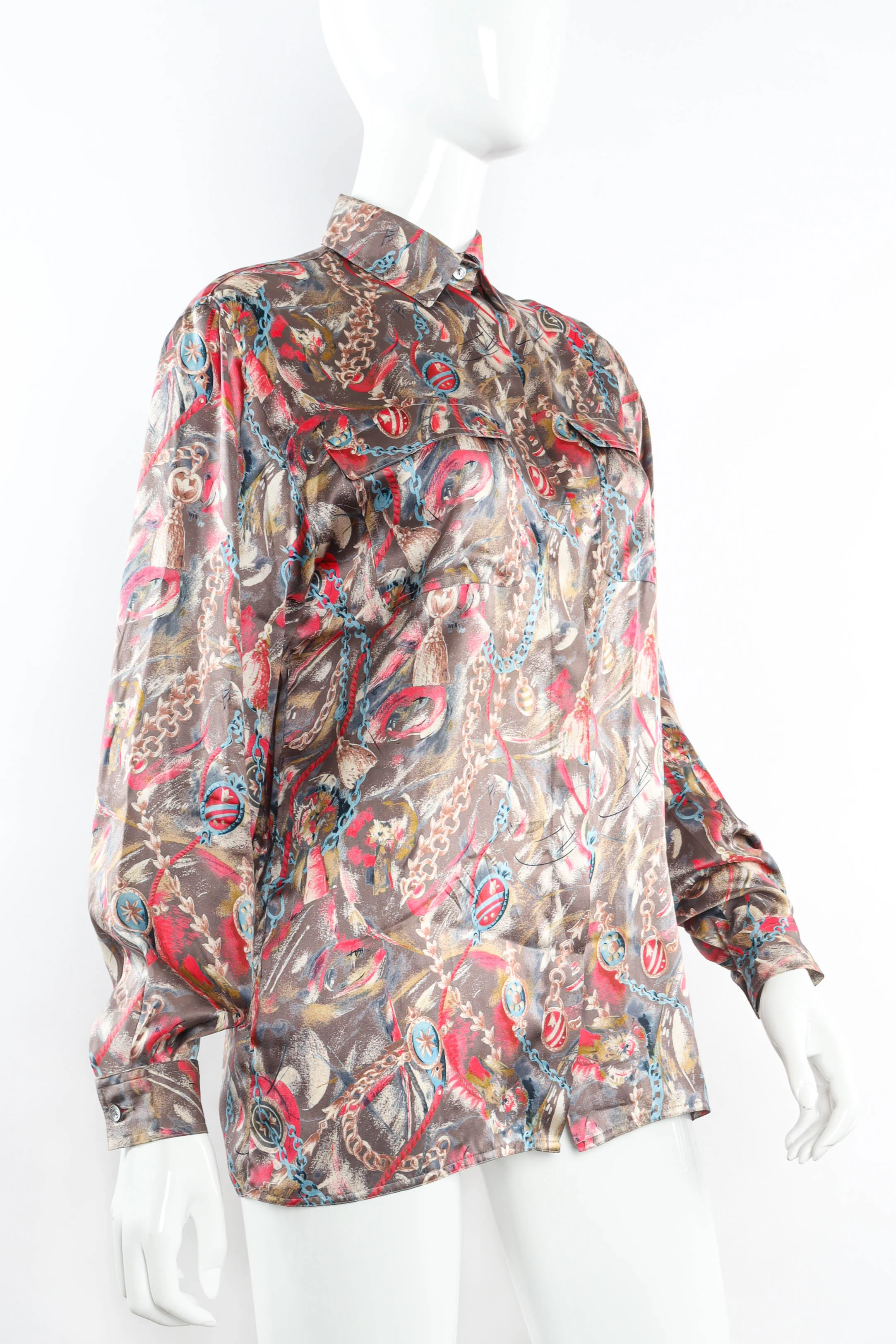 Abstract Chains & Strokes Blouse - Image 3