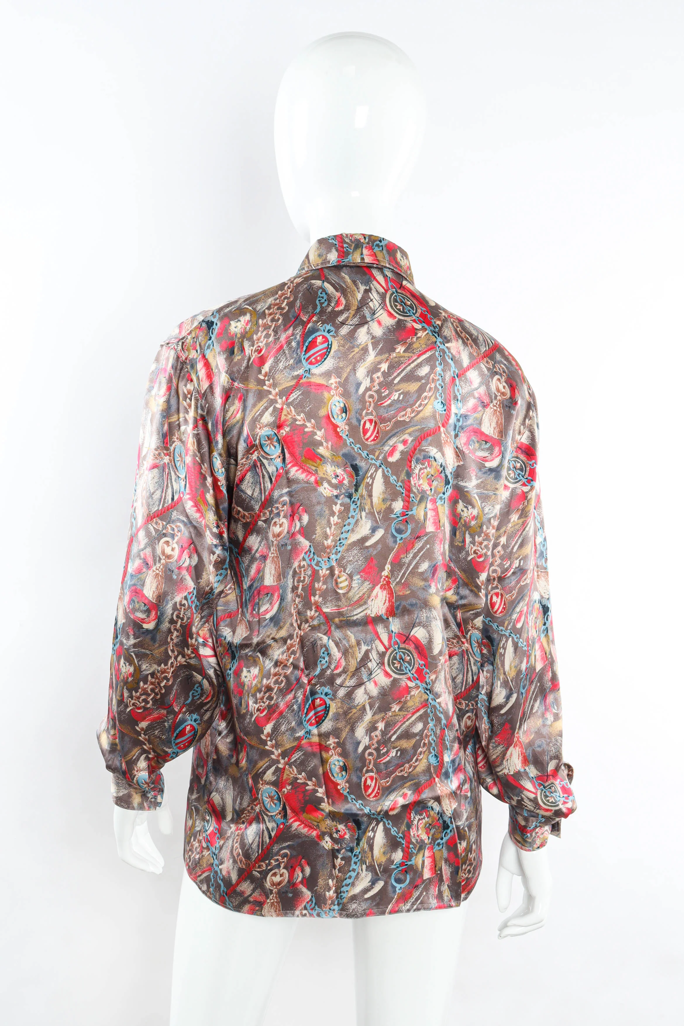 Abstract Chains & Strokes Blouse - Image 5