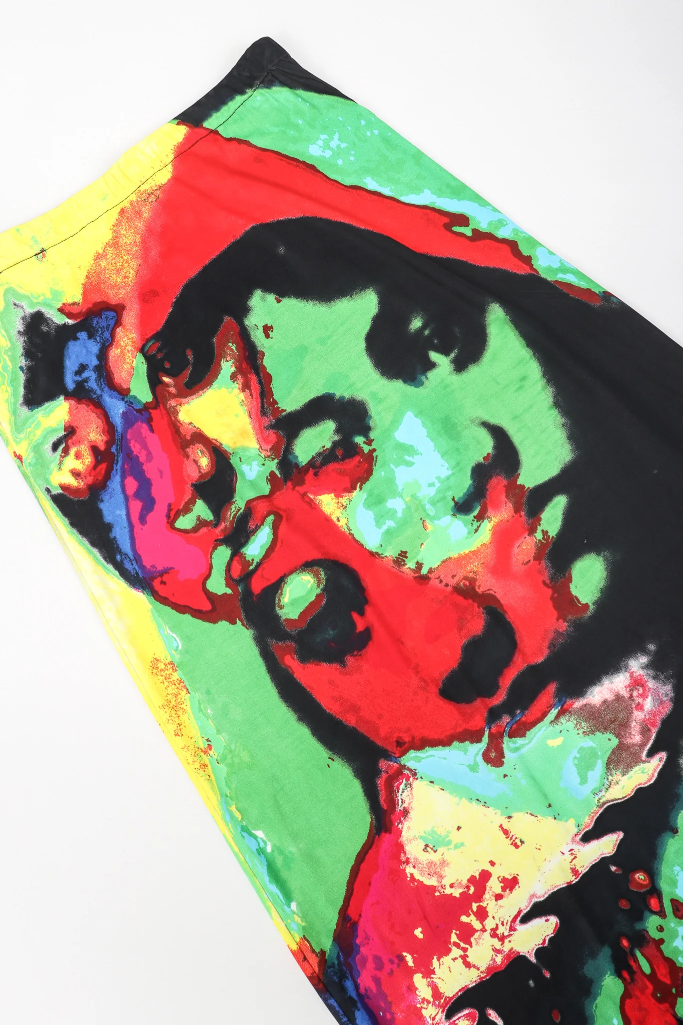 2000 S/S Abstract Exposure Rasta Skirt - Image 5