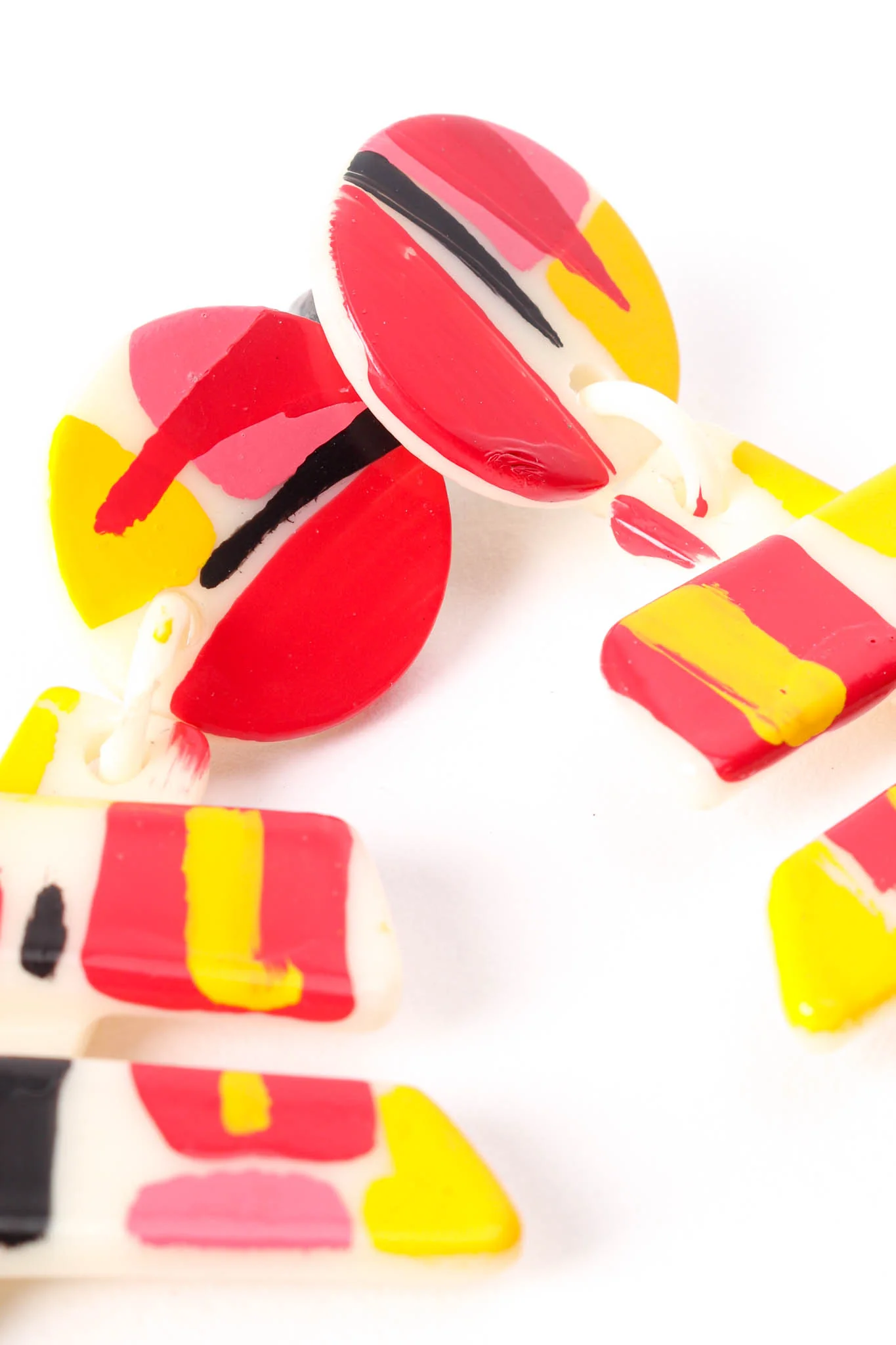 Abstract Fishbone Earrings - Image 4